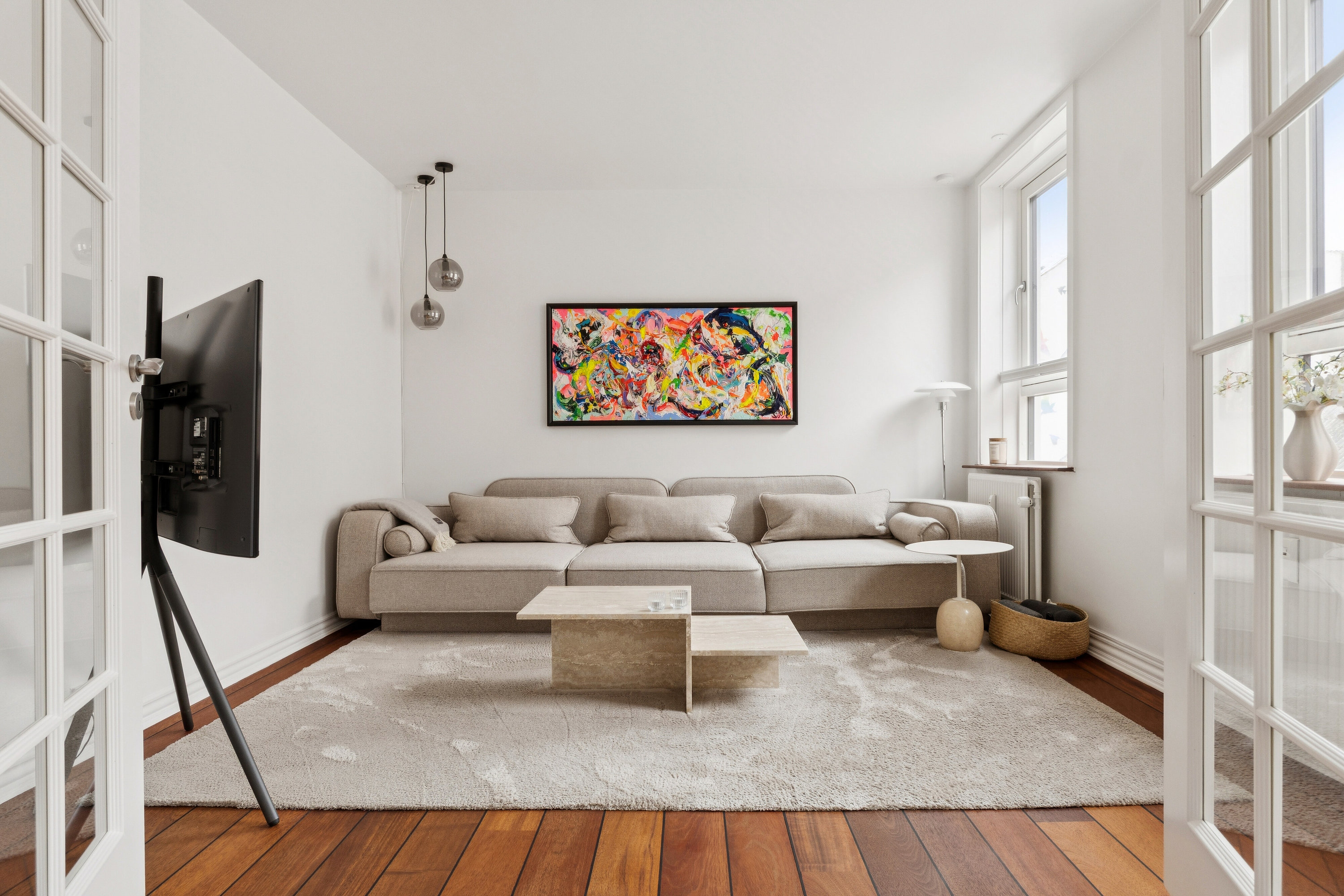 Fremhævet stue billede i fuldskærmstilstand. Billede af Søndergade 20A, 2., 8600 Silkeborg