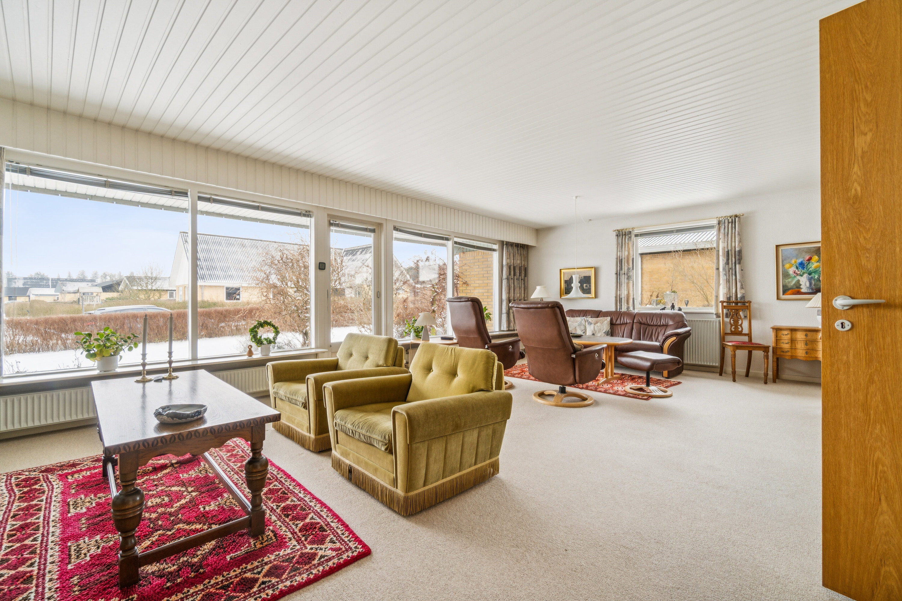 Fremhævet stue billede i fuldskærmstilstand. Billede af Fuglebakken 20, 7760 Hurup Thy