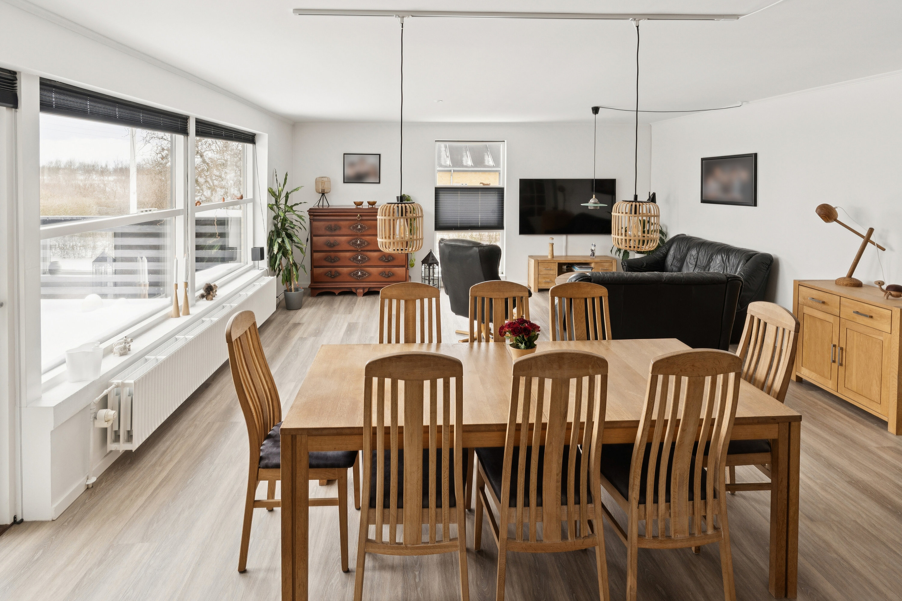 Fremhævet spisestue billede i fuldskærmstilstand. Billede af Fresiavej 4, 9800 Hjørring