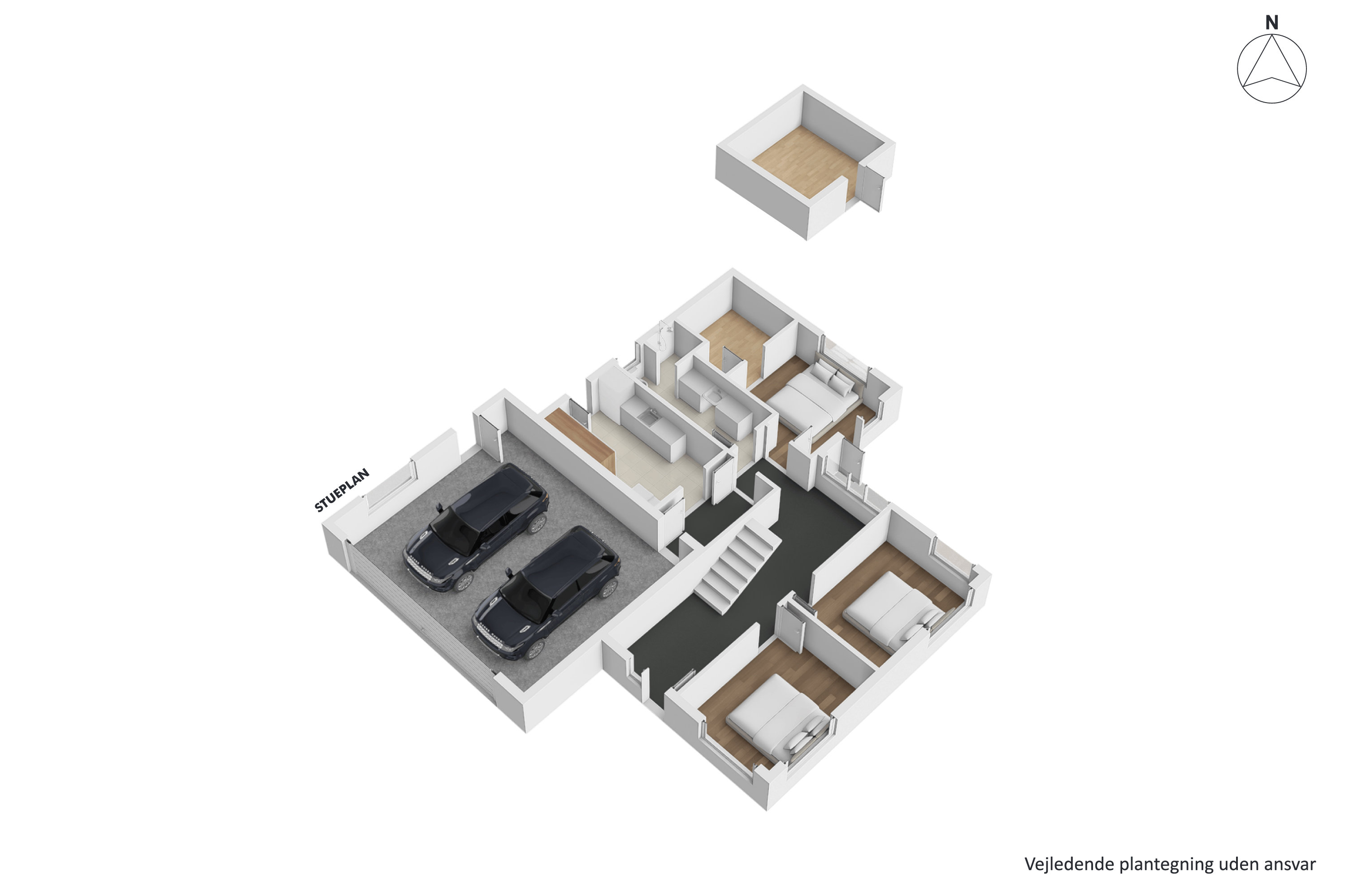 Plantegninger billede af Haarbakken 24, 8382 Hinnerup