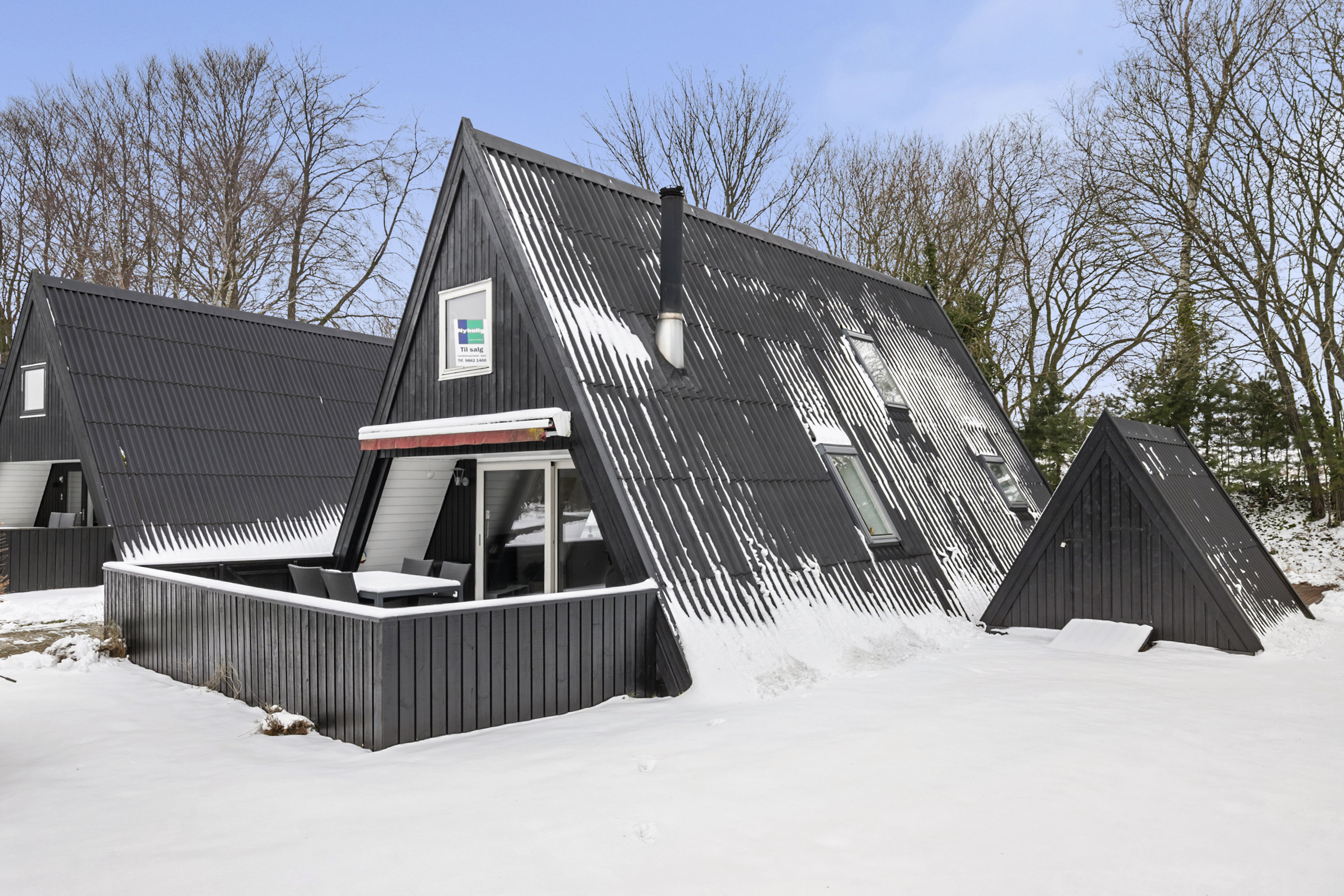 Fremhævet facade billede i fuldskærmstilstand. Billede af Golfsvinget 59, Gatten, 9640 Farsø