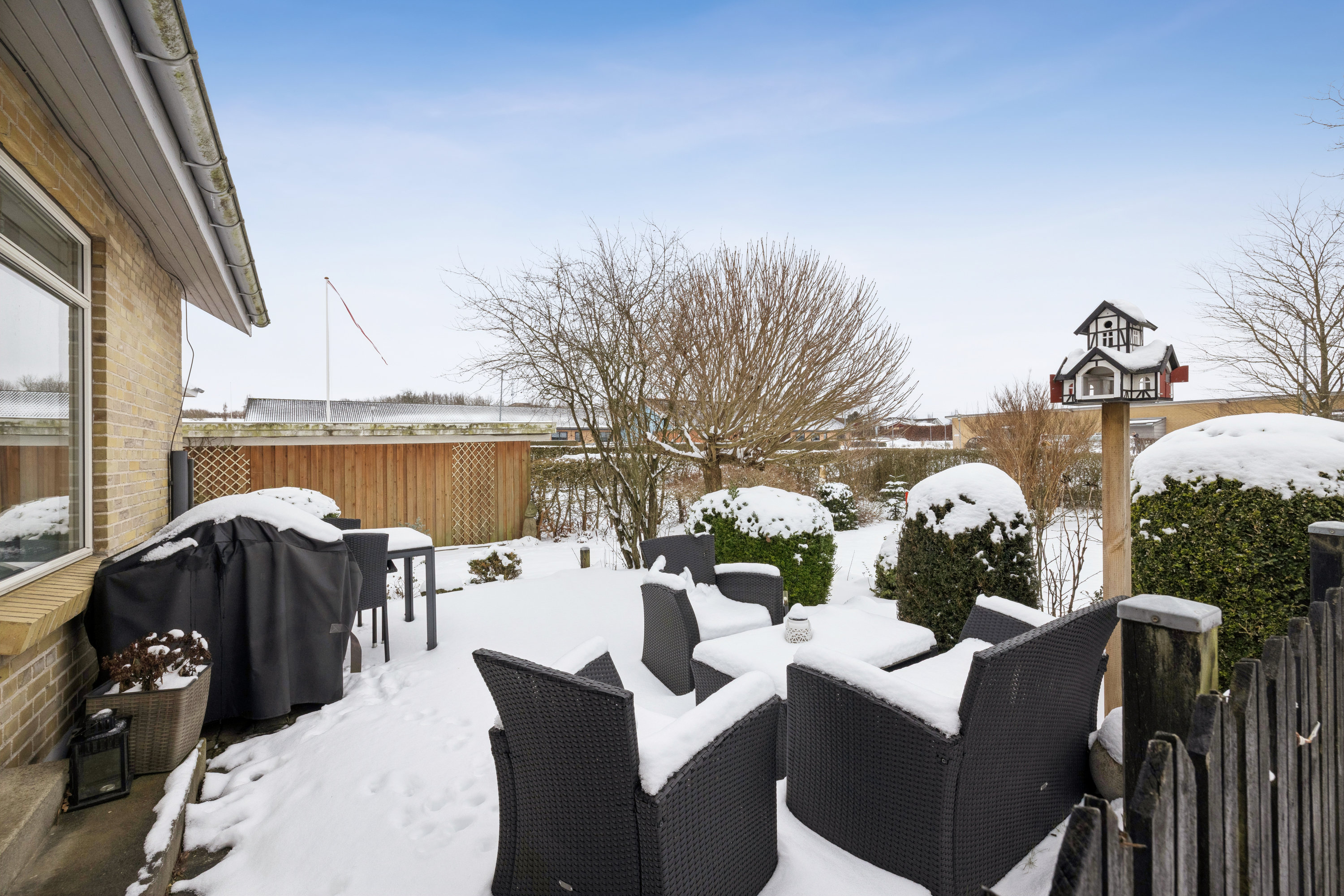 Fremhævet terrasse billede i fuldskærmstilstand. Billede af Ingstrupvej 39, Rødding, 8830 Tjele