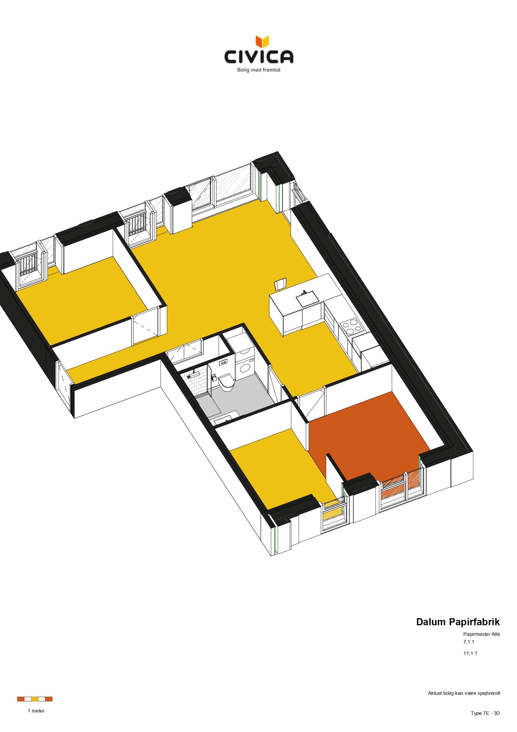 Plantegninger billede af Papirmester Allé 11, 1. 1., Dalum, 5250 Odense SV