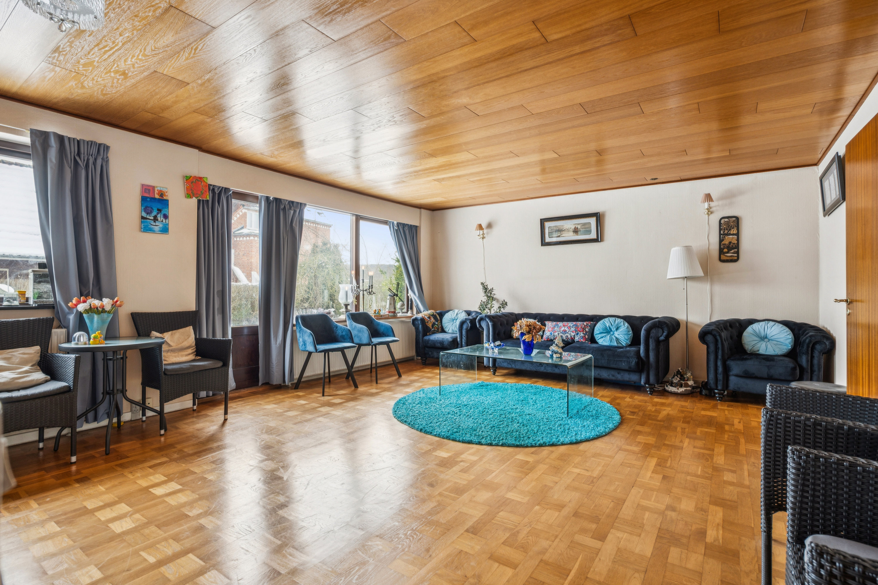 Fremhævet stue billede i fuldskærmstilstand. Billede af Holbækvej 36B, Benløse, 4100 Ringsted