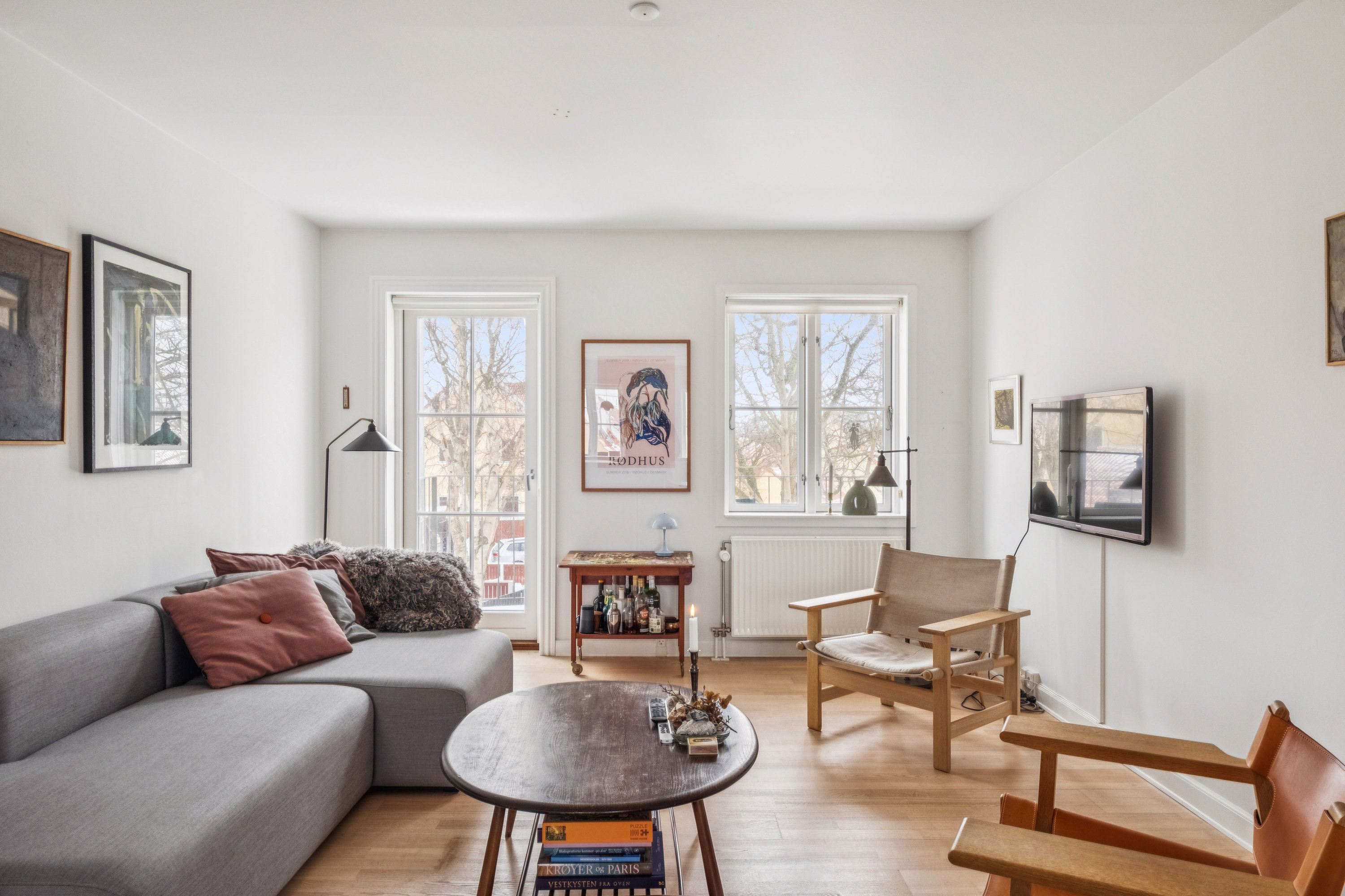 Fremhævet stue billede i fuldskærmstilstand. Billede af Sveavej 2B, 1. th., Midtbyen, 9990 Skagen