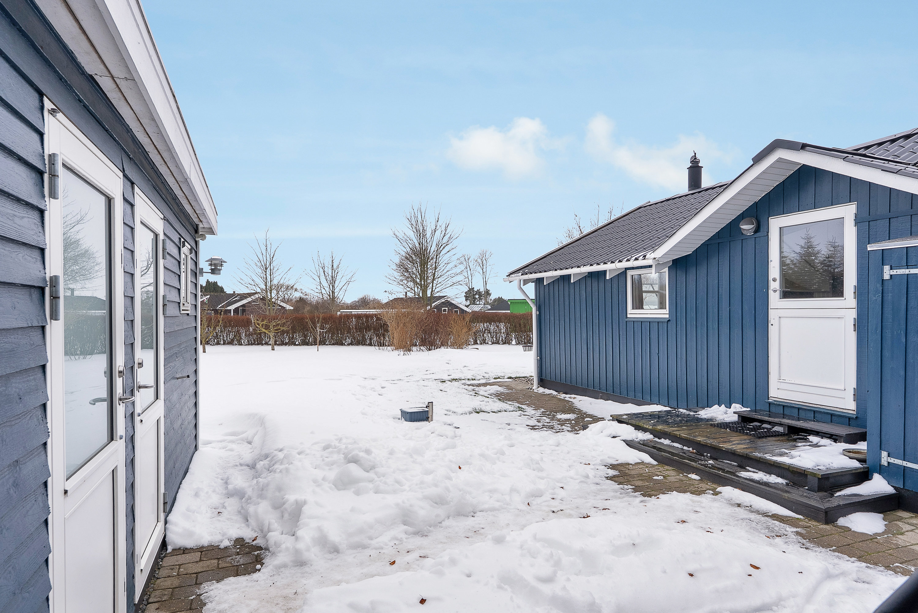 Fremhævet facade billede i fuldskærmstilstand. Billede af Østparken 29, Hasmark Strand, 5450 Otterup
