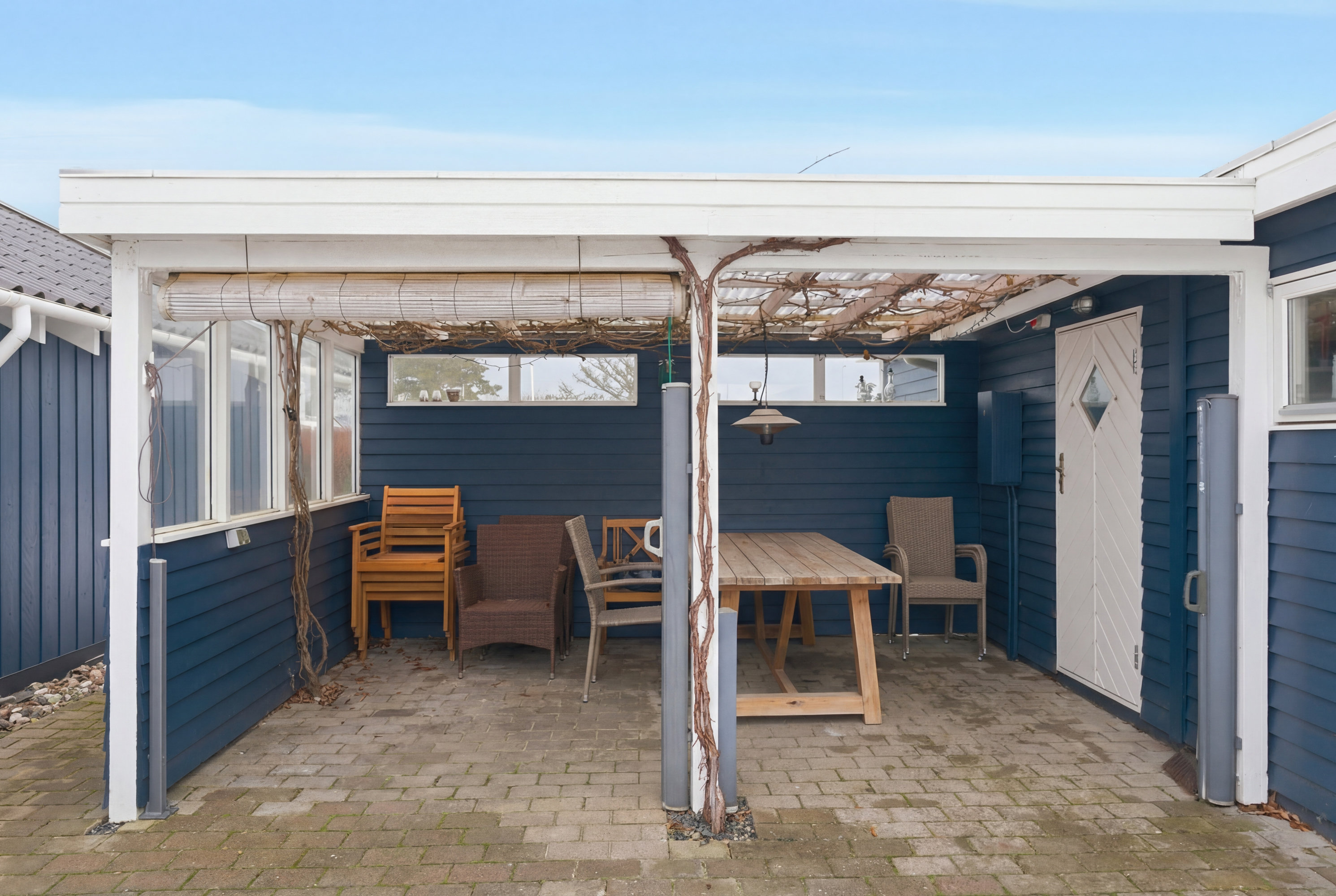 Fremhævet overdækket terrasse billede i fuldskærmstilstand. Billede af Østparken 29, Hasmark Strand, 5450 Otterup