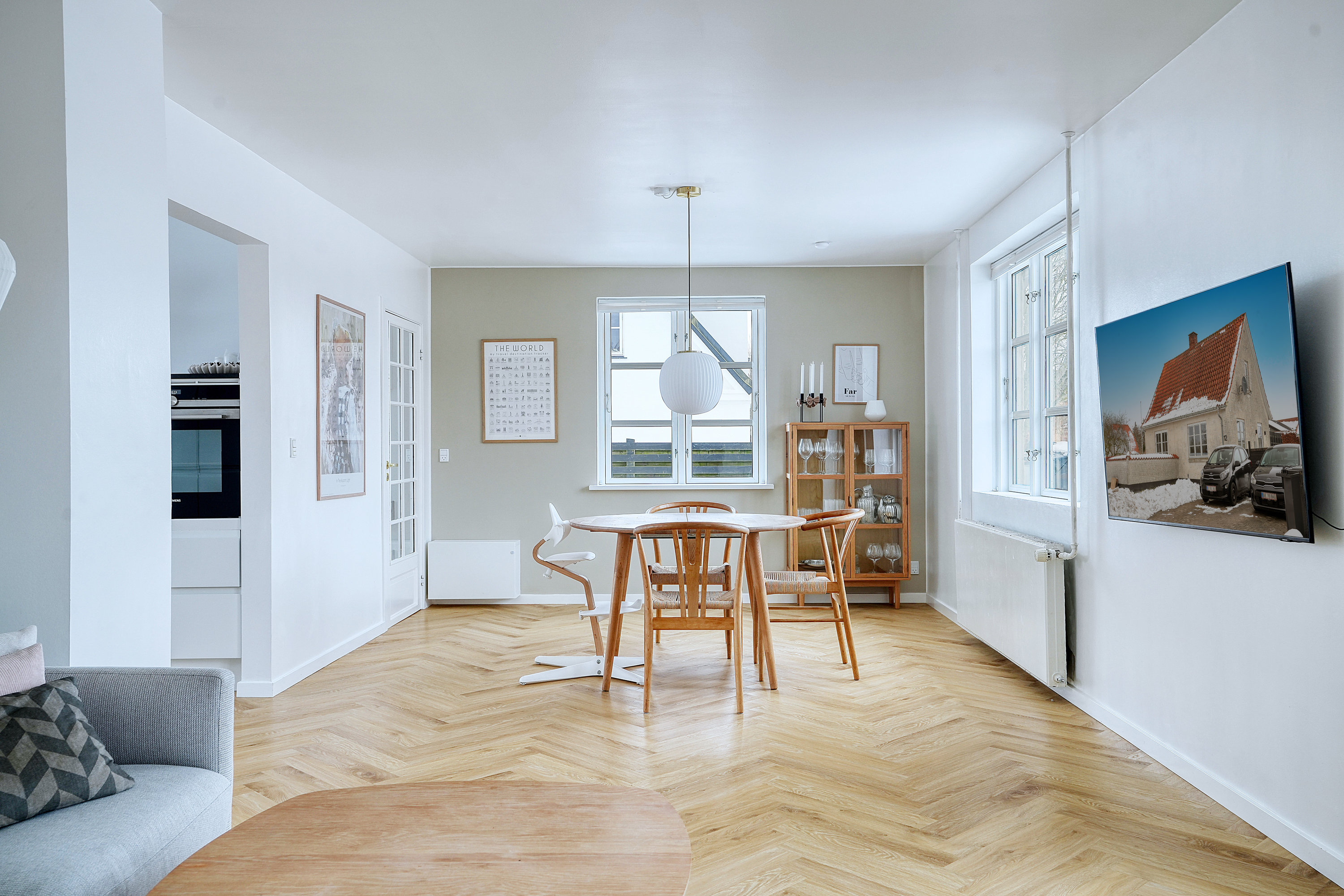 Fremhævet spisestue billede i fuldskærmstilstand. Billede af Gammelbrovej 12, 4300 Holbæk