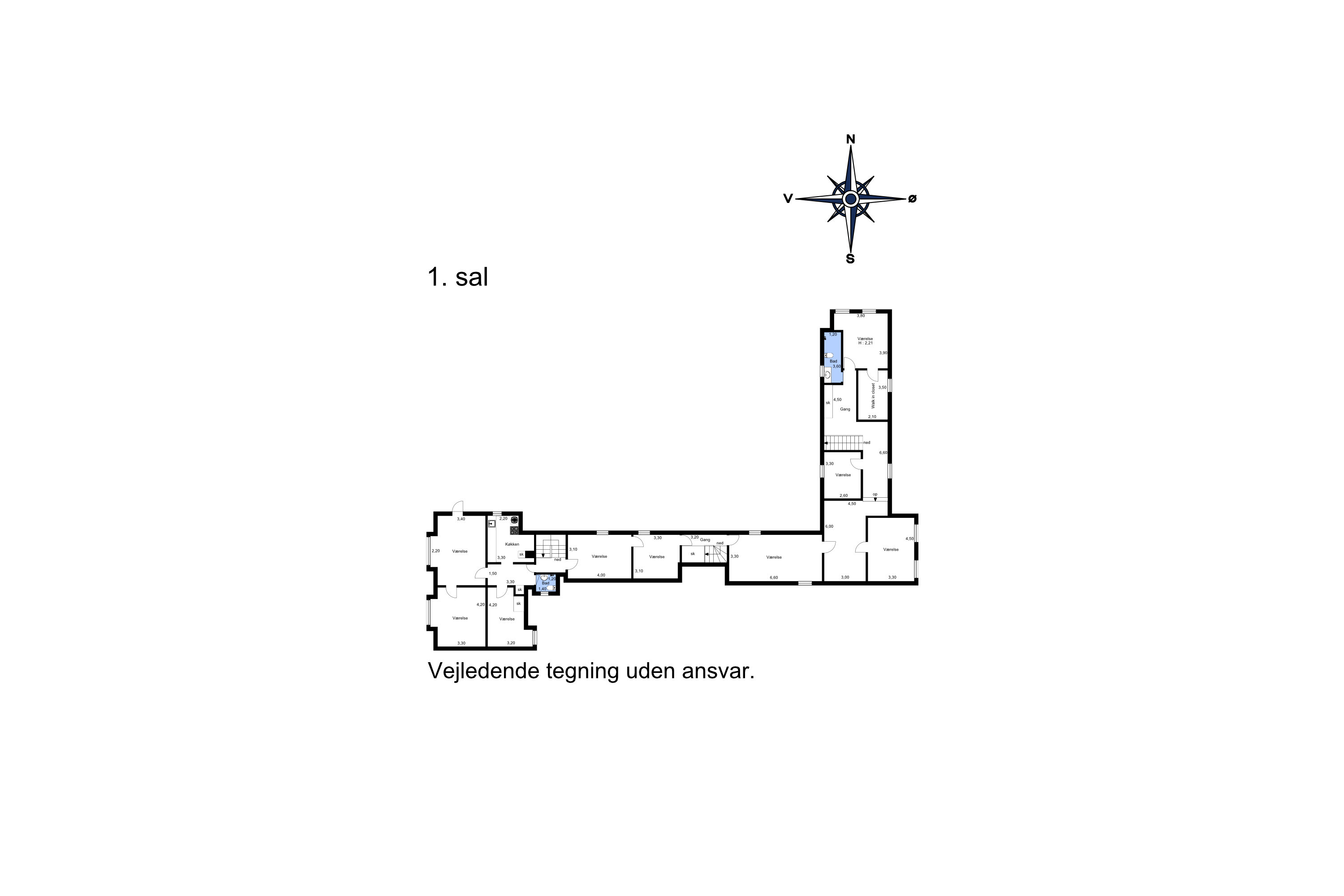 Plantegninger billede af Veggerbyvej 116, Veggerby, 9240 Nibe