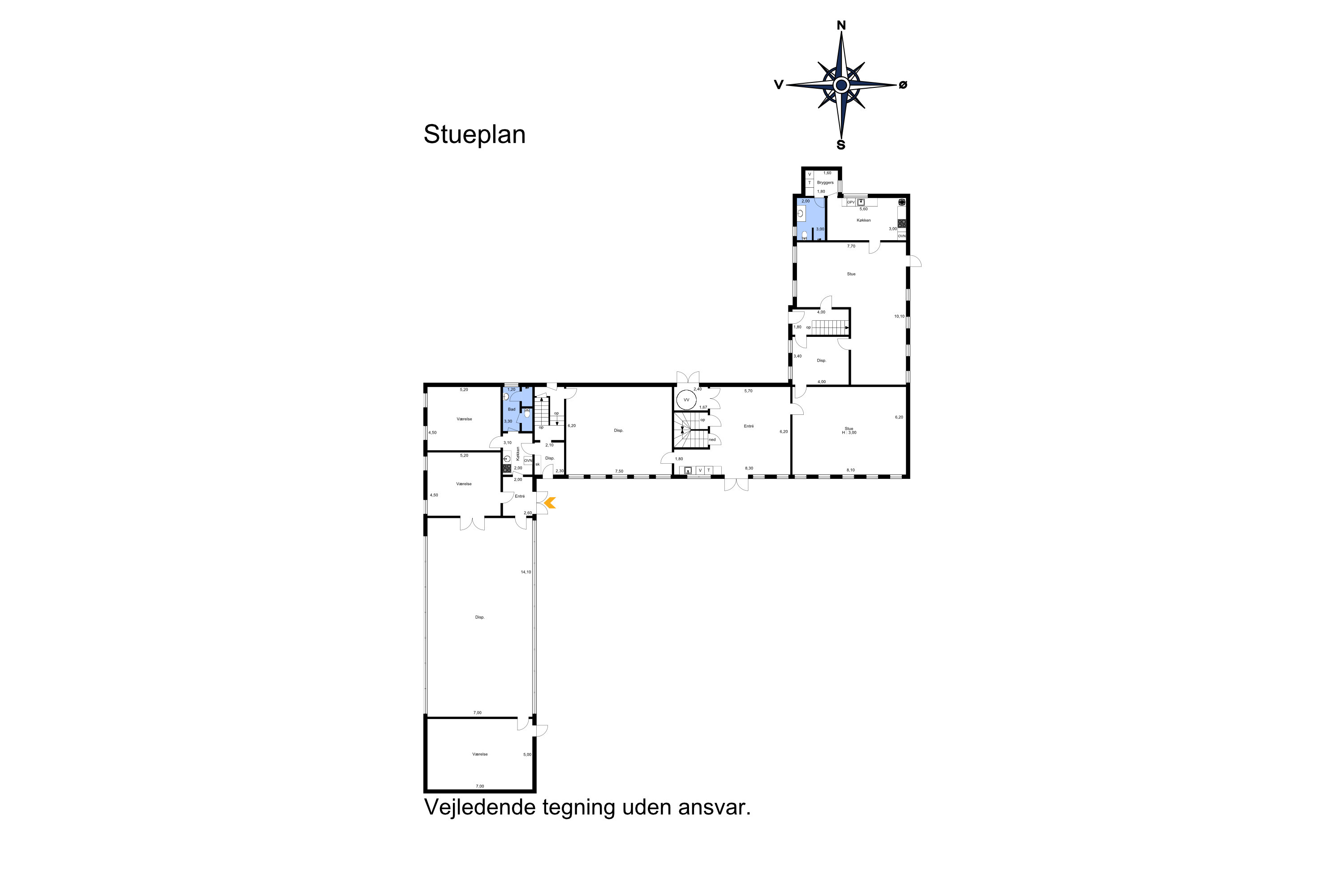 Plantegninger billede af Veggerbyvej 116, Veggerby, 9240 Nibe