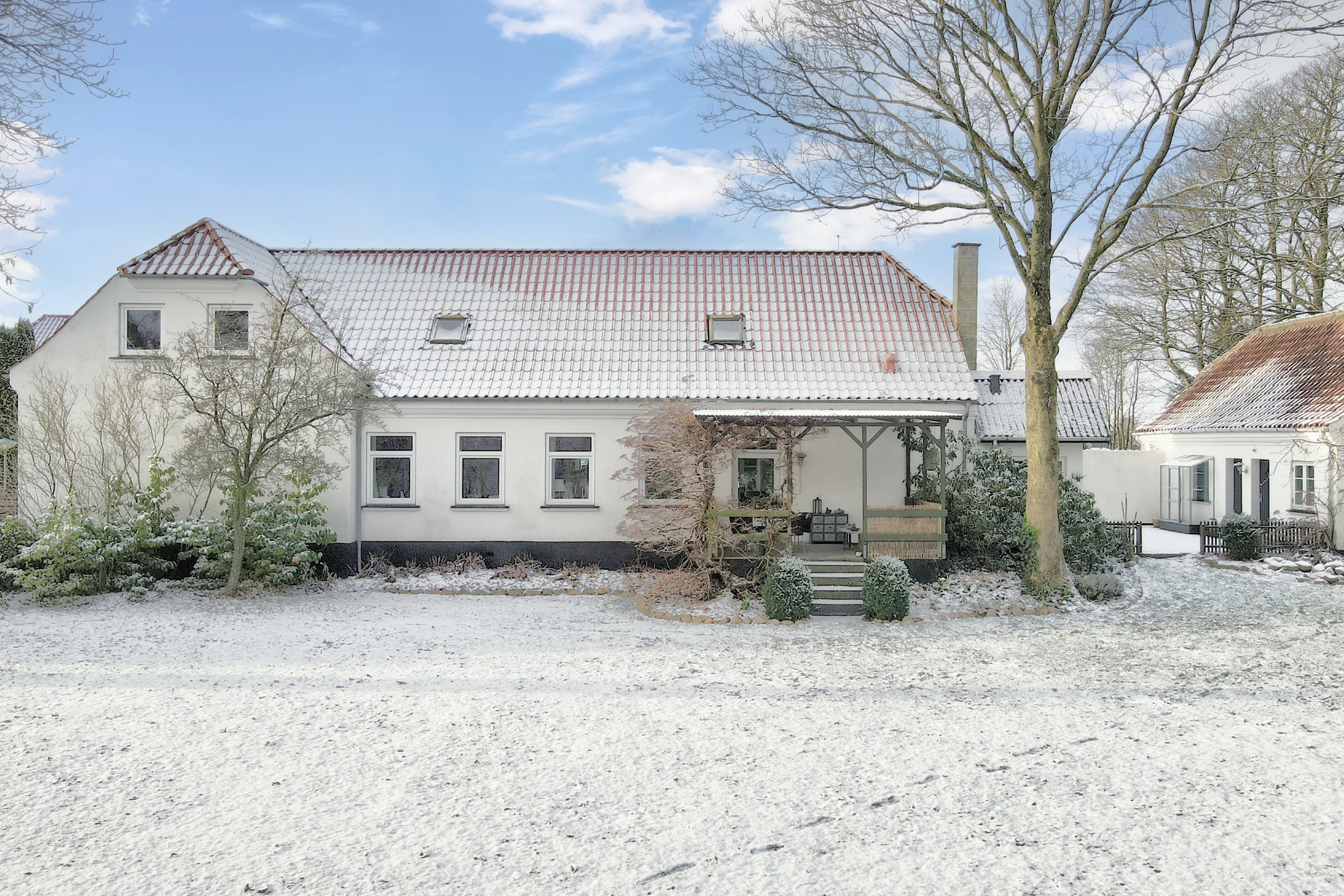 Fremhævet vinter - ejendommen billede i fuldskærmstilstand. Billede af Veggerbyvej 116, Veggerby, 9240 Nibe