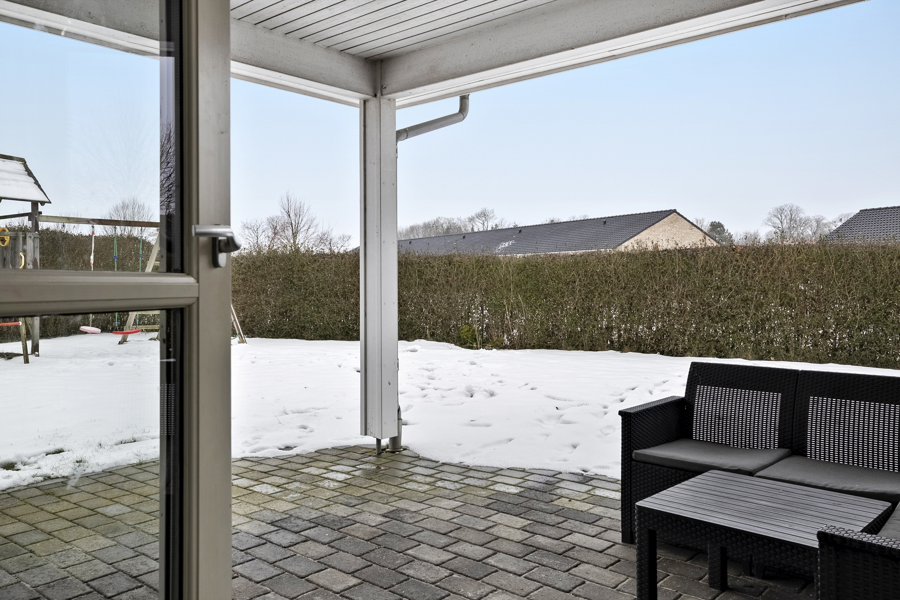 Fremhævet terrasse billede i fuldskærmstilstand. Billede af Vejsgårdtoften 44, 4241 Vemmelev