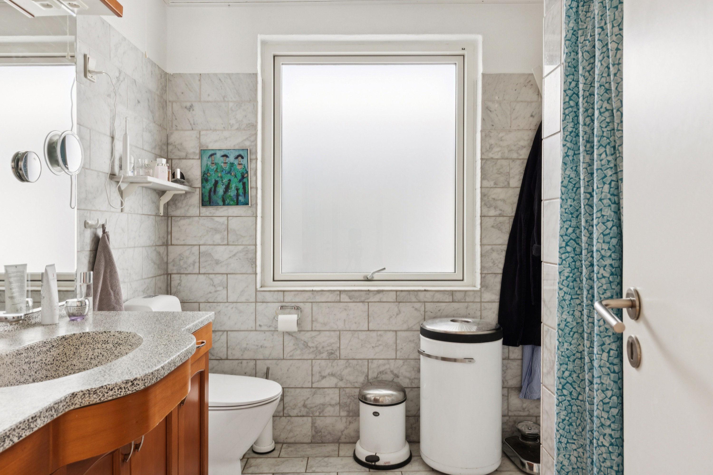 Fremhævet badeværelse billede i fuldskærmstilstand. Billede af Sommerlyst 91, 8500 Grenaa