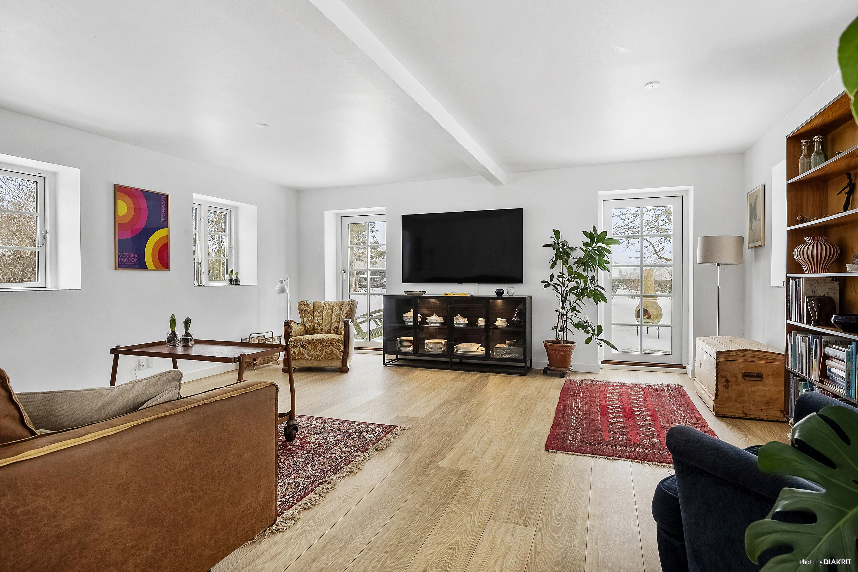 Fremhævet stue billede i fuldskærmstilstand. Billede af Dyngby Møllevej 21, Dyngby, 8300 Odder