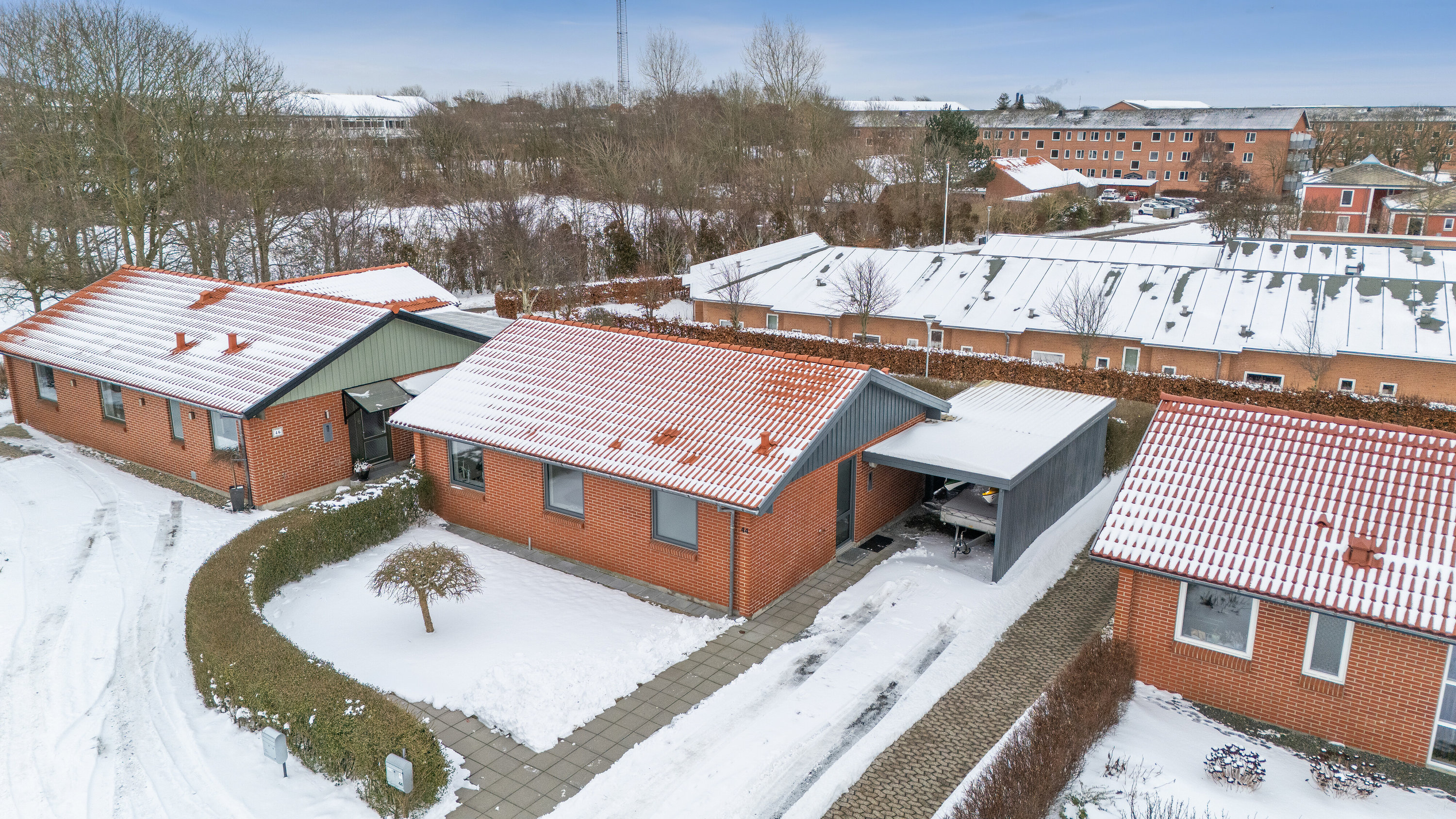 Fremhævet luftfoto billede i fuldskærmstilstand. Billede af Nørrevænge 44, 7700 Thisted