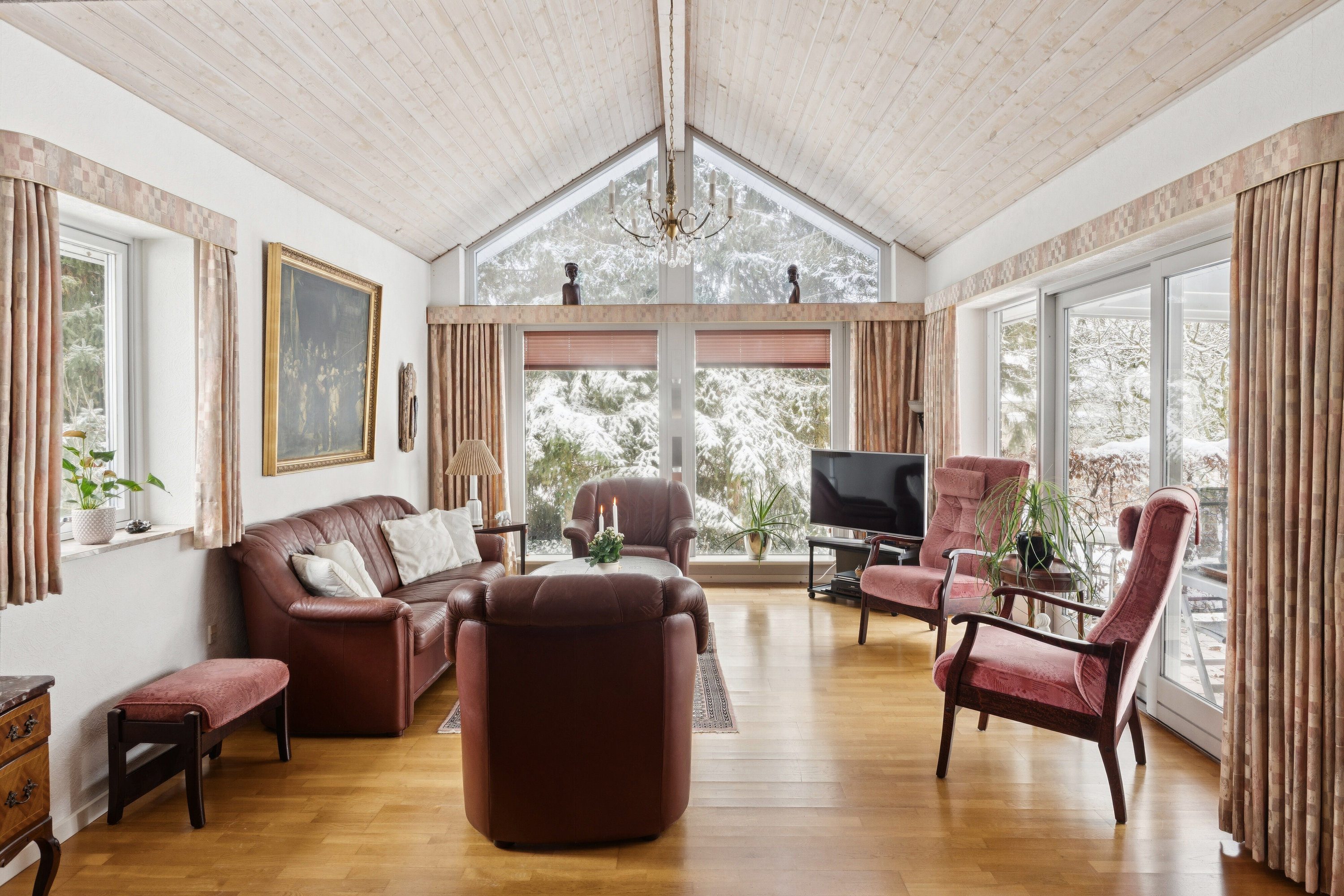 Fremhævet stue billede i fuldskærmstilstand. Billede af Rysagervej 18, 4690 Haslev