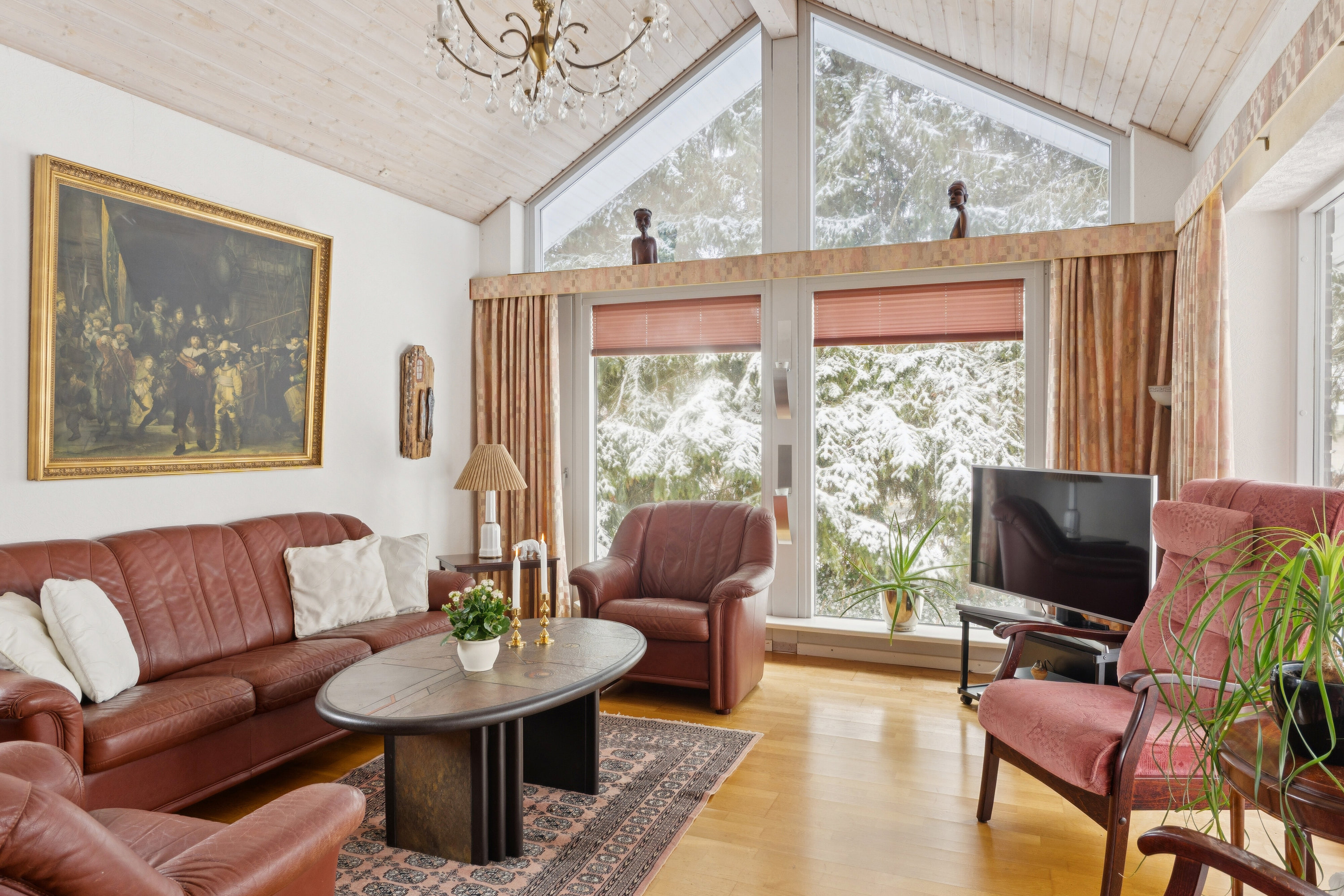 Fremhævet stue billede i fuldskærmstilstand. Billede af Rysagervej 18, 4690 Haslev