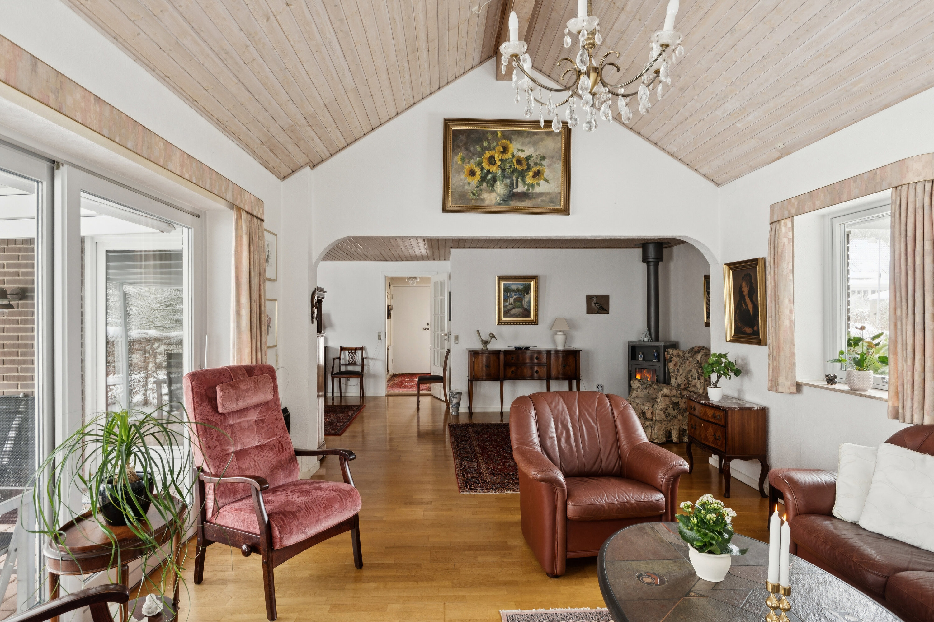 Fremhævet stue billede i fuldskærmstilstand. Billede af Rysagervej 18, 4690 Haslev