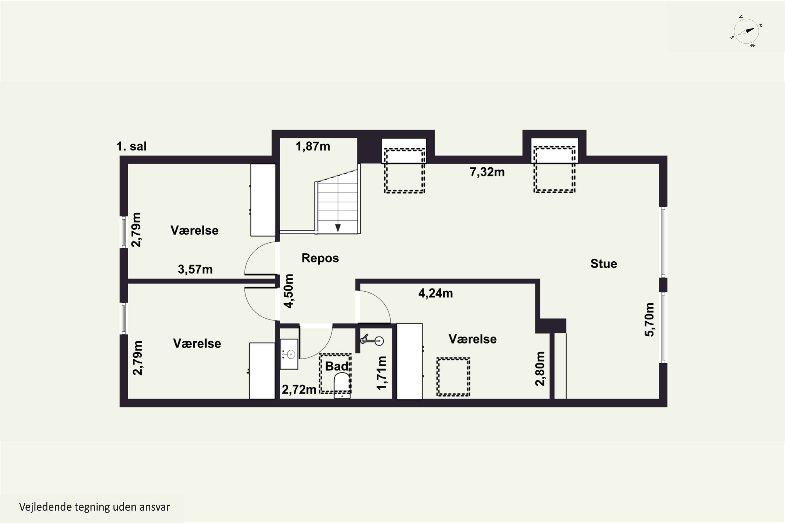 Plantegninger billede af Hejrevej 62, 4000 Roskilde