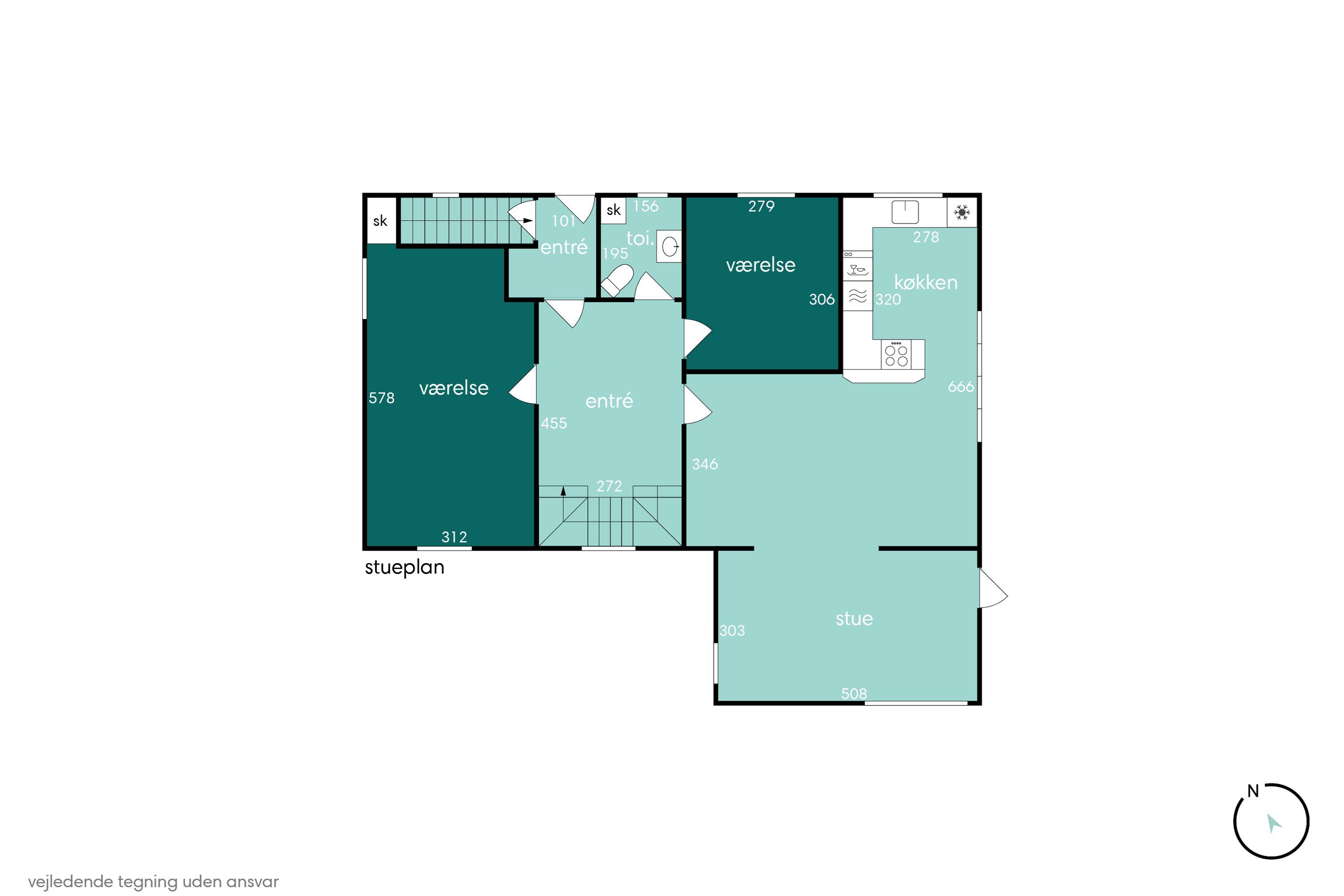 Plantegninger billede af Stationsvej 15, 9970 Strandby