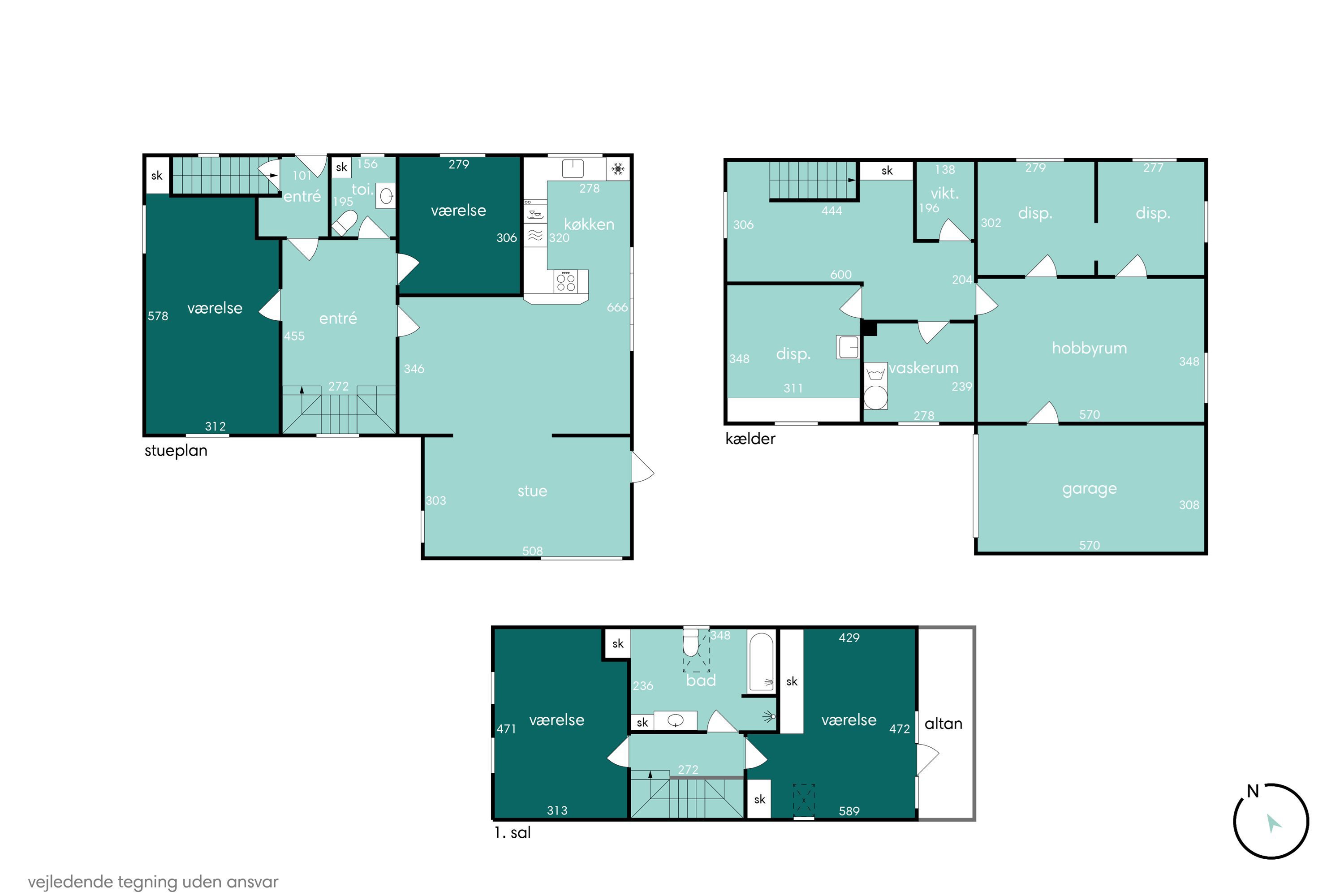 Plantegninger billede af Stationsvej 15, 9970 Strandby