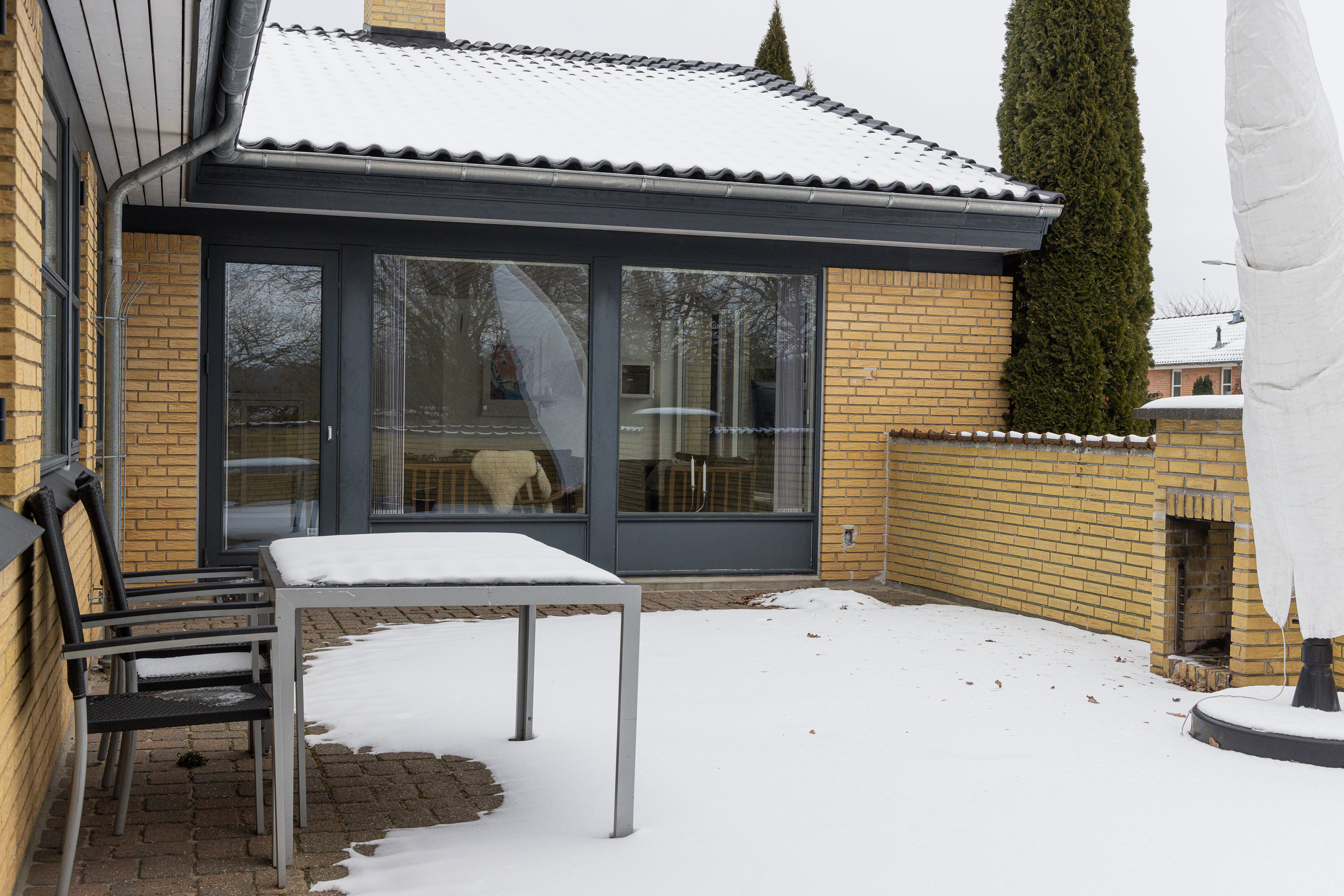 Fremhævet terrasse billede i fuldskærmstilstand. Billede af Rosenborgvangen 8, 8600 Silkeborg