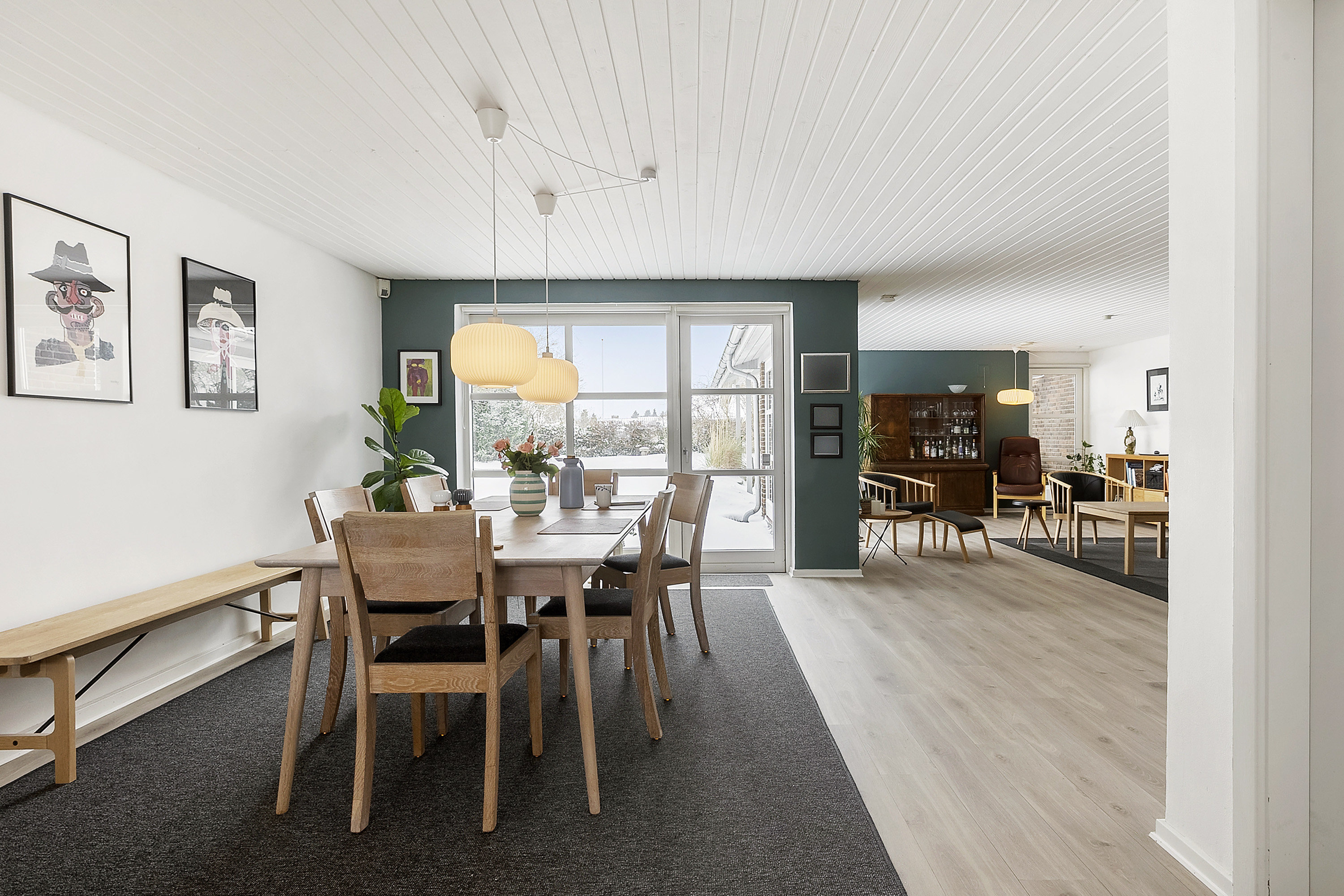 Fremhævet spisestue billede i fuldskærmstilstand. Billede af Nørager 66, 6230 Rødekro