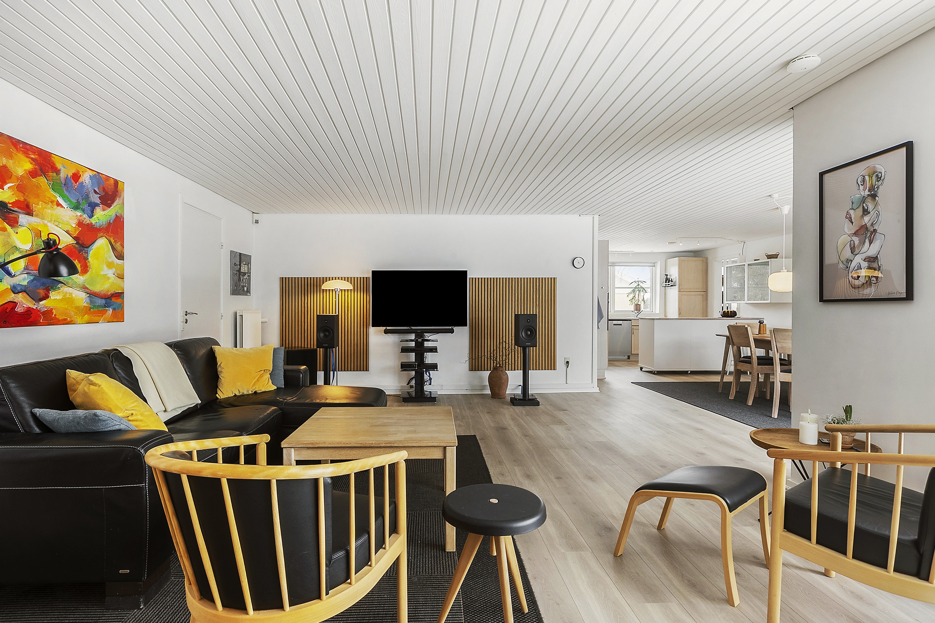 Fremhævet stue billede i fuldskærmstilstand. Billede af Nørager 66, 6230 Rødekro