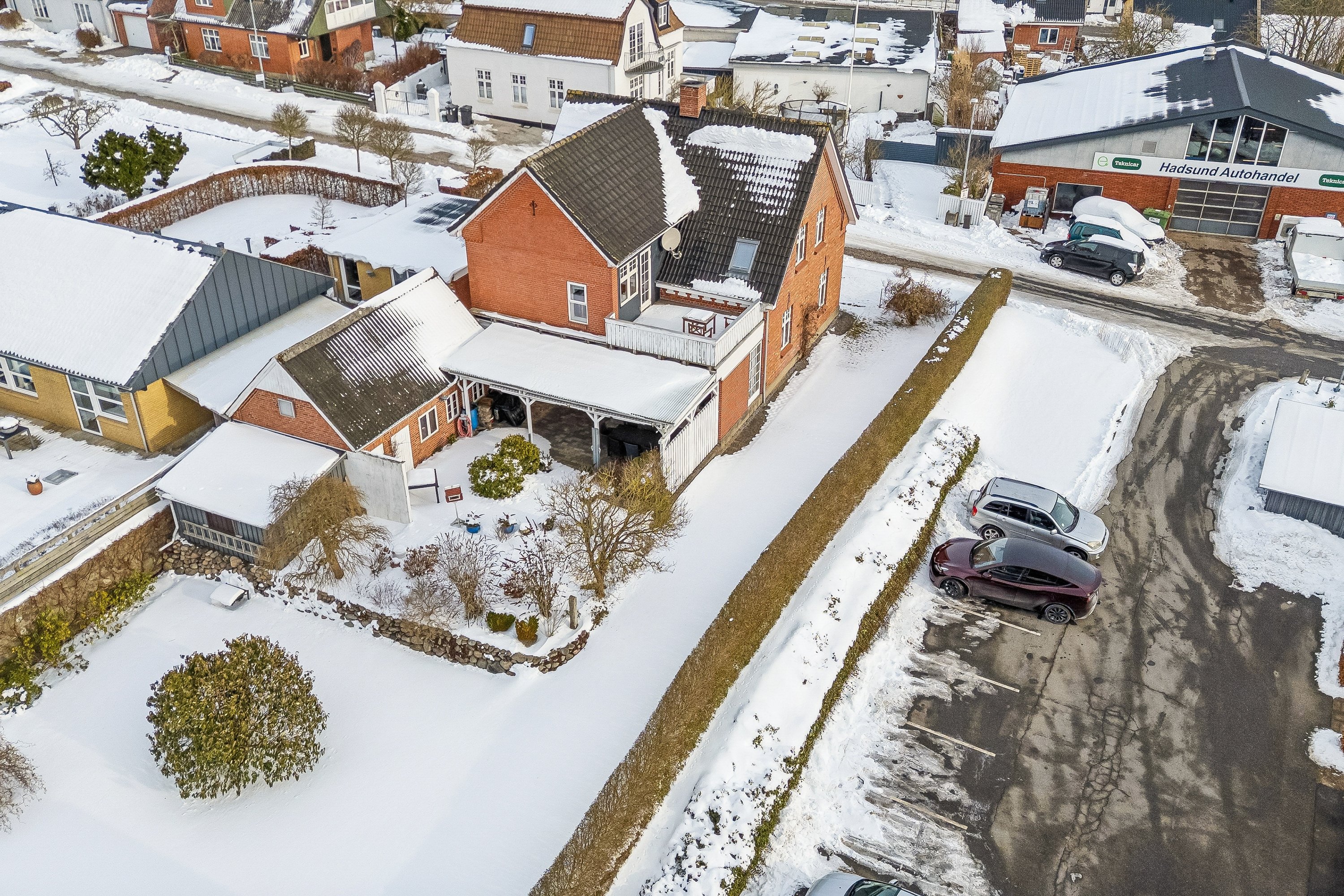 Fremhævet luftfoto billede i fuldskærmstilstand. Billede af Vandværksvej 5, 9560 Hadsund