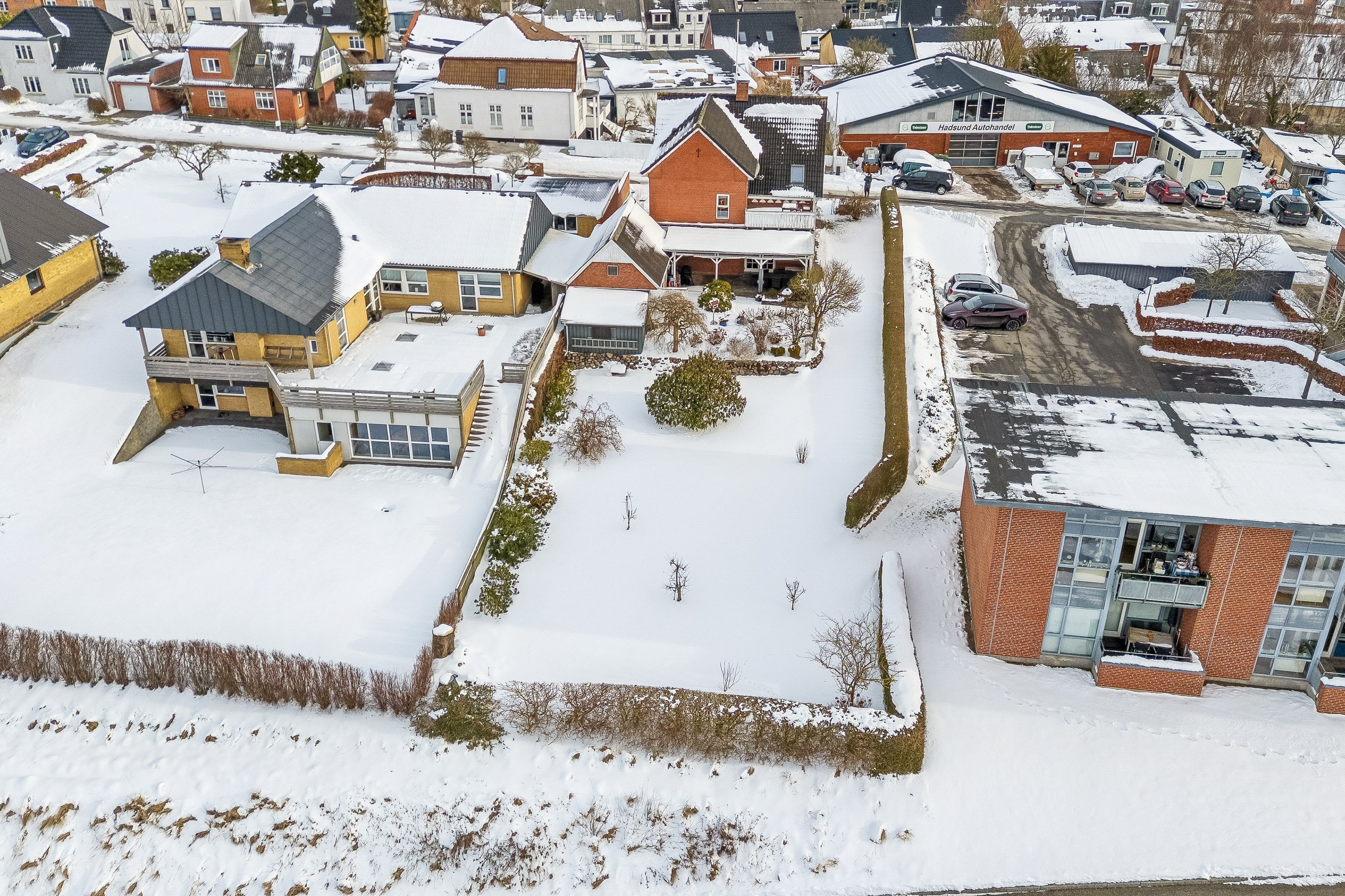 Fremhævet luftfoto billede i fuldskærmstilstand. Billede af Vandværksvej 5, 9560 Hadsund