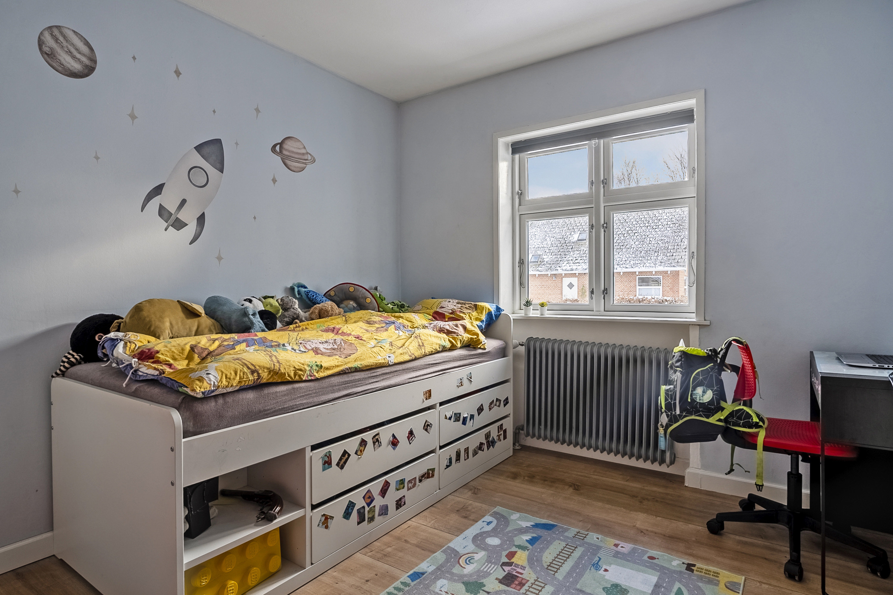 Fremhævet soveværelse billede i fuldskærmstilstand. Billede af Vibevej 12, Bækkelund, 8700 Horsens