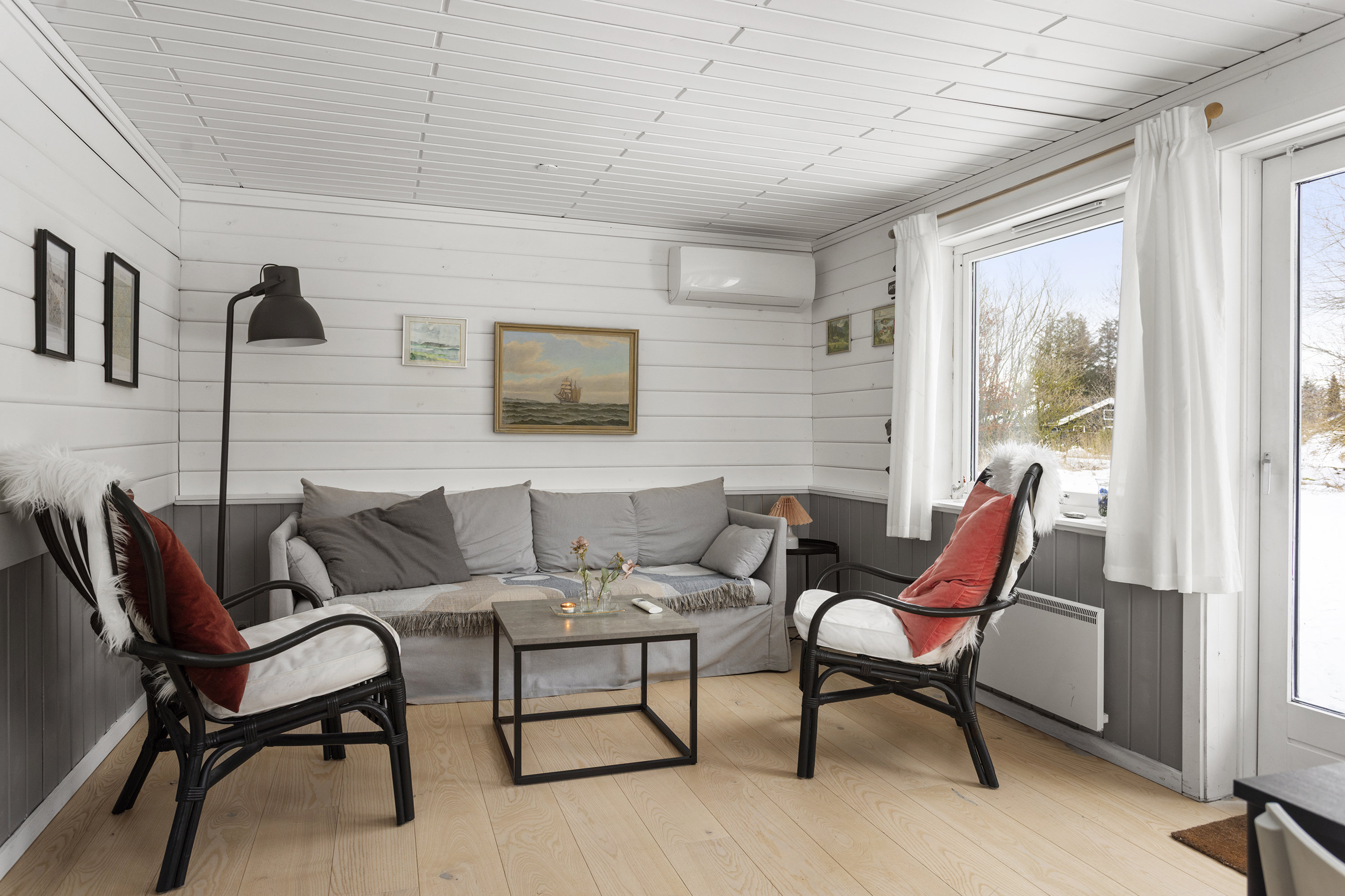 Fremhævet stue billede i fuldskærmstilstand. Billede af Havremarken 4, Bratten, 9970 Strandby