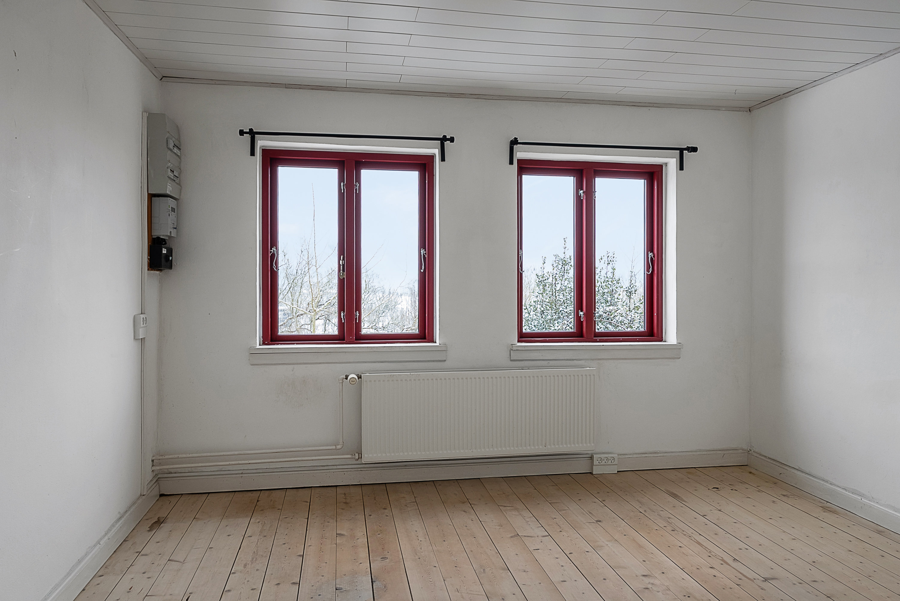 Fremhævet facade billede i fuldskærmstilstand. Billede af Bystævnet 26, Bederslev, 5450 Otterup