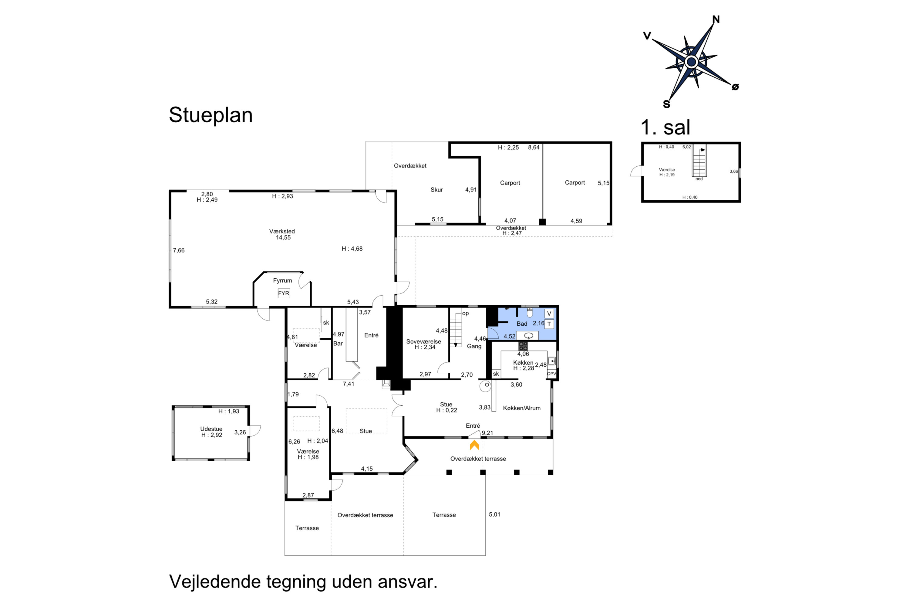 Plantegninger billede af Klejtrupvej 17B, Sdr Onsild, 9500 Hobro