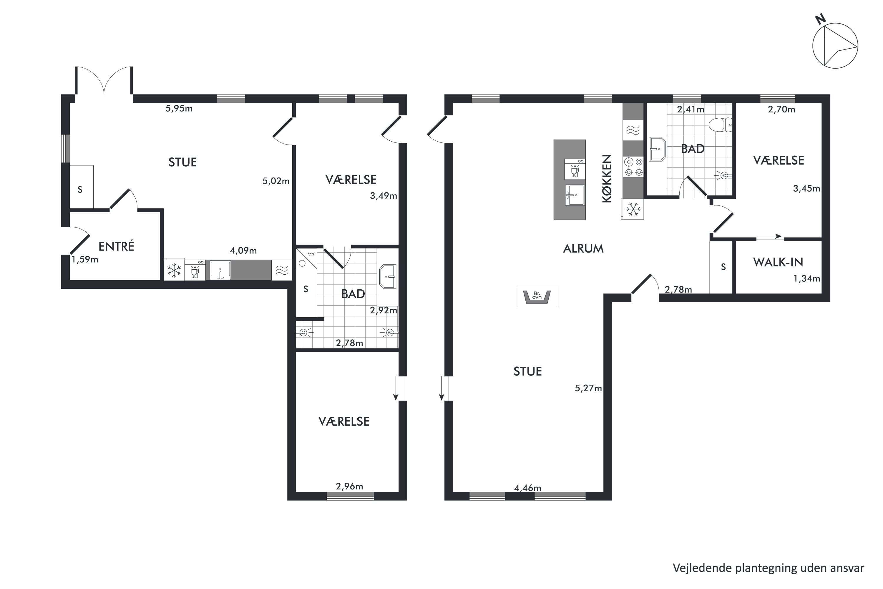 Plantegninger billede af Ryesgade 60A, st.. tv., 9000 Aalborg