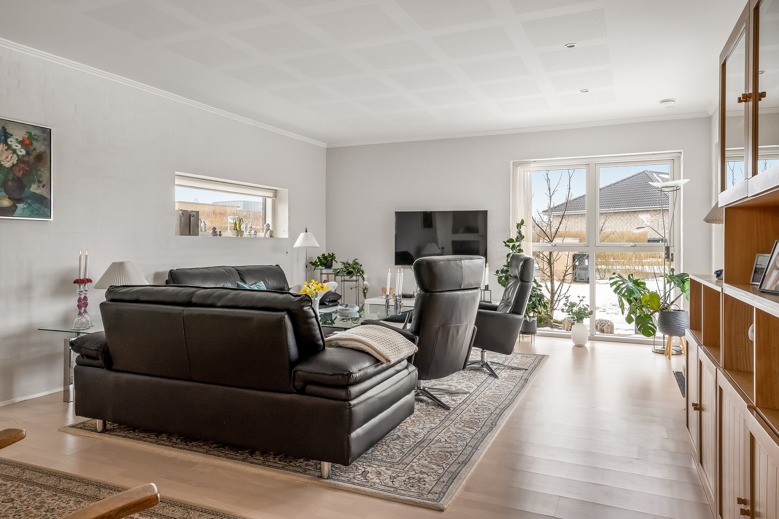 Fremhævet stue billede i fuldskærmstilstand. Billede af Grøften 2, 7500 Holstebro