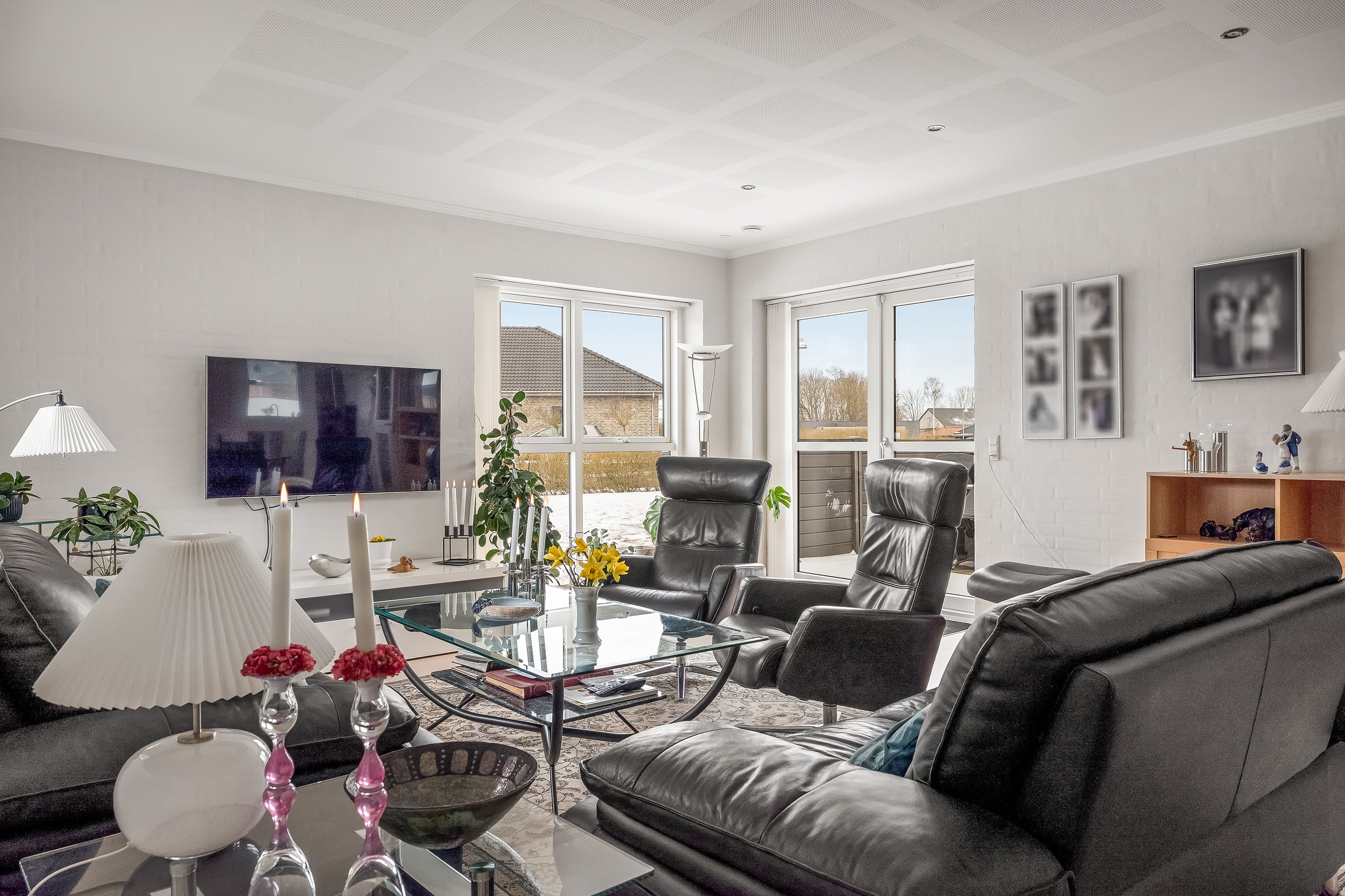 Fremhævet stue billede i fuldskærmstilstand. Billede af Grøften 2, 7500 Holstebro