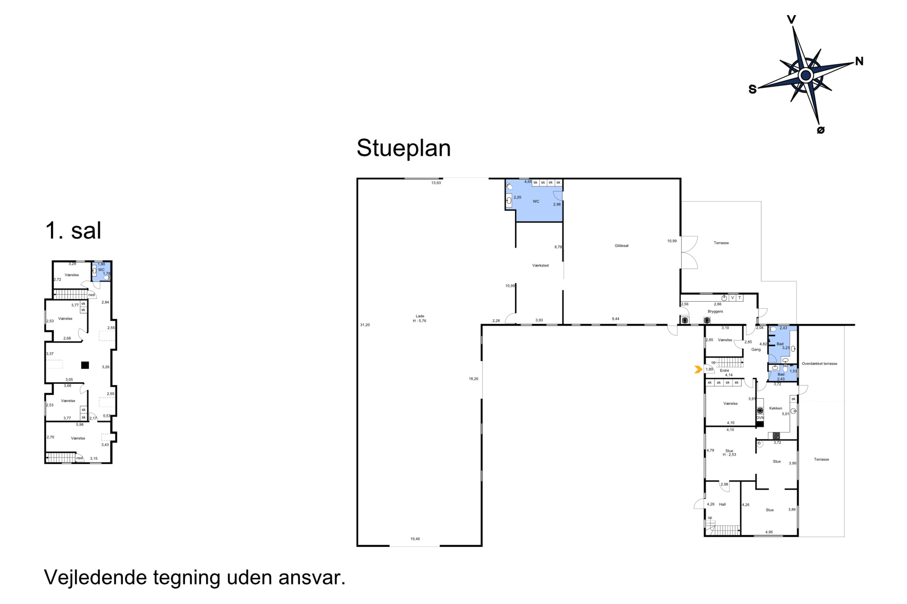 Plantegninger billede af Grøndalvej 1, Nr.Hvidbjerg, 7790 Thyholm