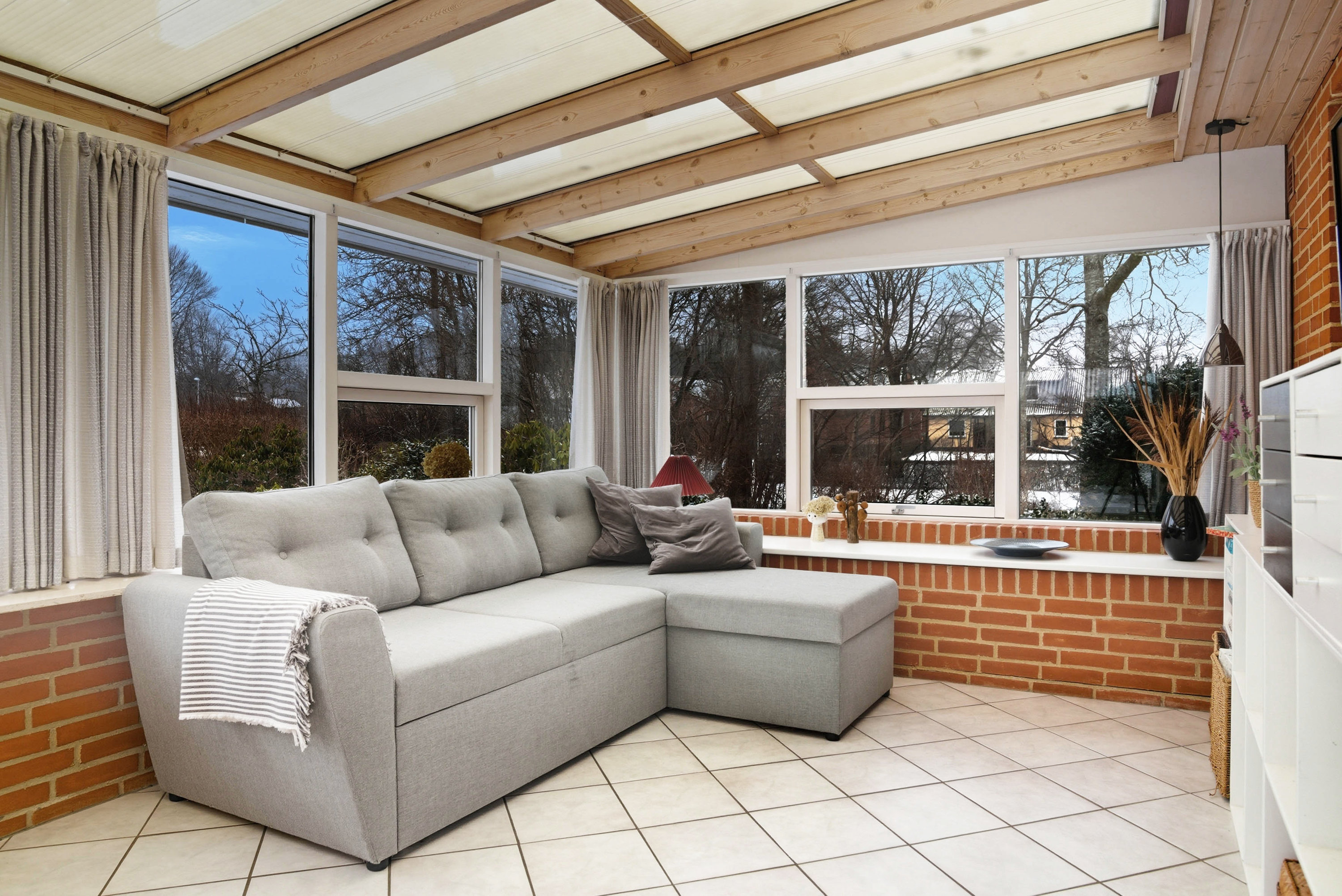 Fremhævet udestue billede i fuldskærmstilstand. Billede af Ribesvej 5, 7550 Sørvad