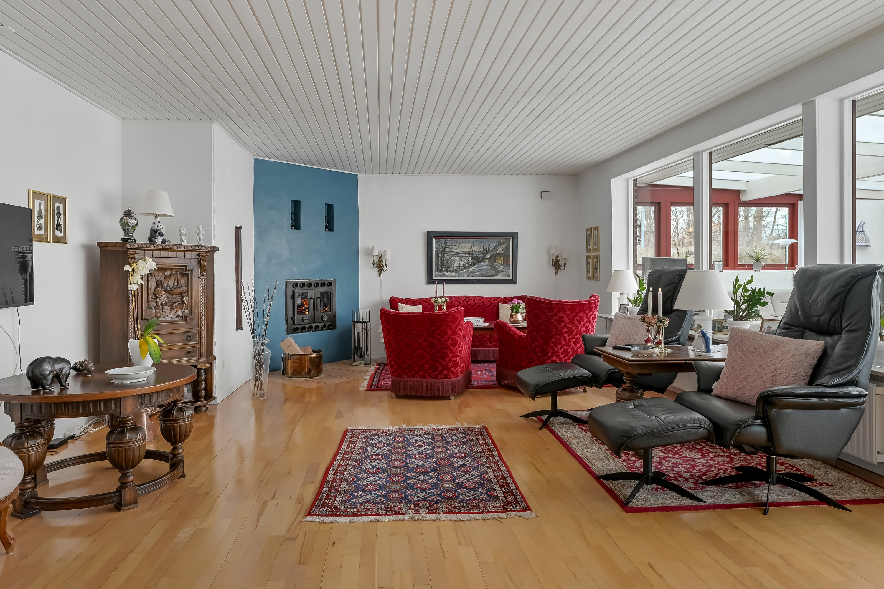 Fremhævet stue billede i fuldskærmstilstand. Billede af Egedesmindevej 132, 6715 Esbjerg N