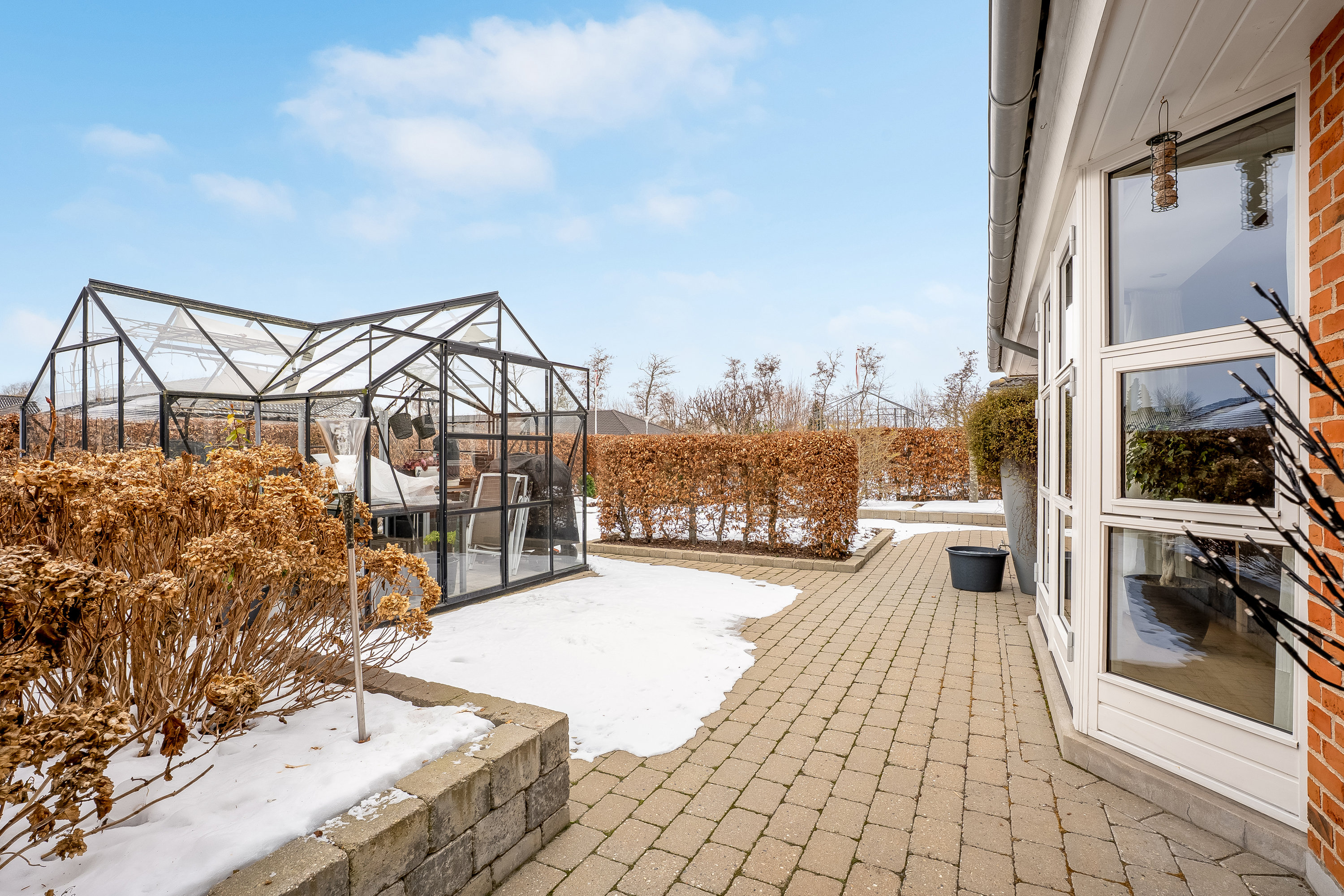 Fremhævet terrasse billede i fuldskærmstilstand. Billede af Agerhønevej 37, 4930 Maribo