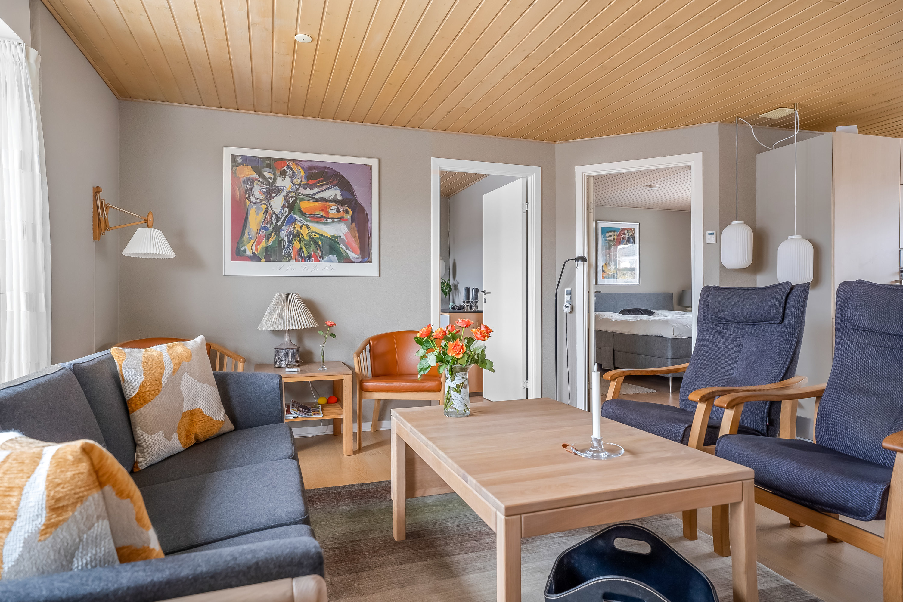 Fremhævet stue billede i fuldskærmstilstand. Billede af Agerhønevej 37, 4930 Maribo