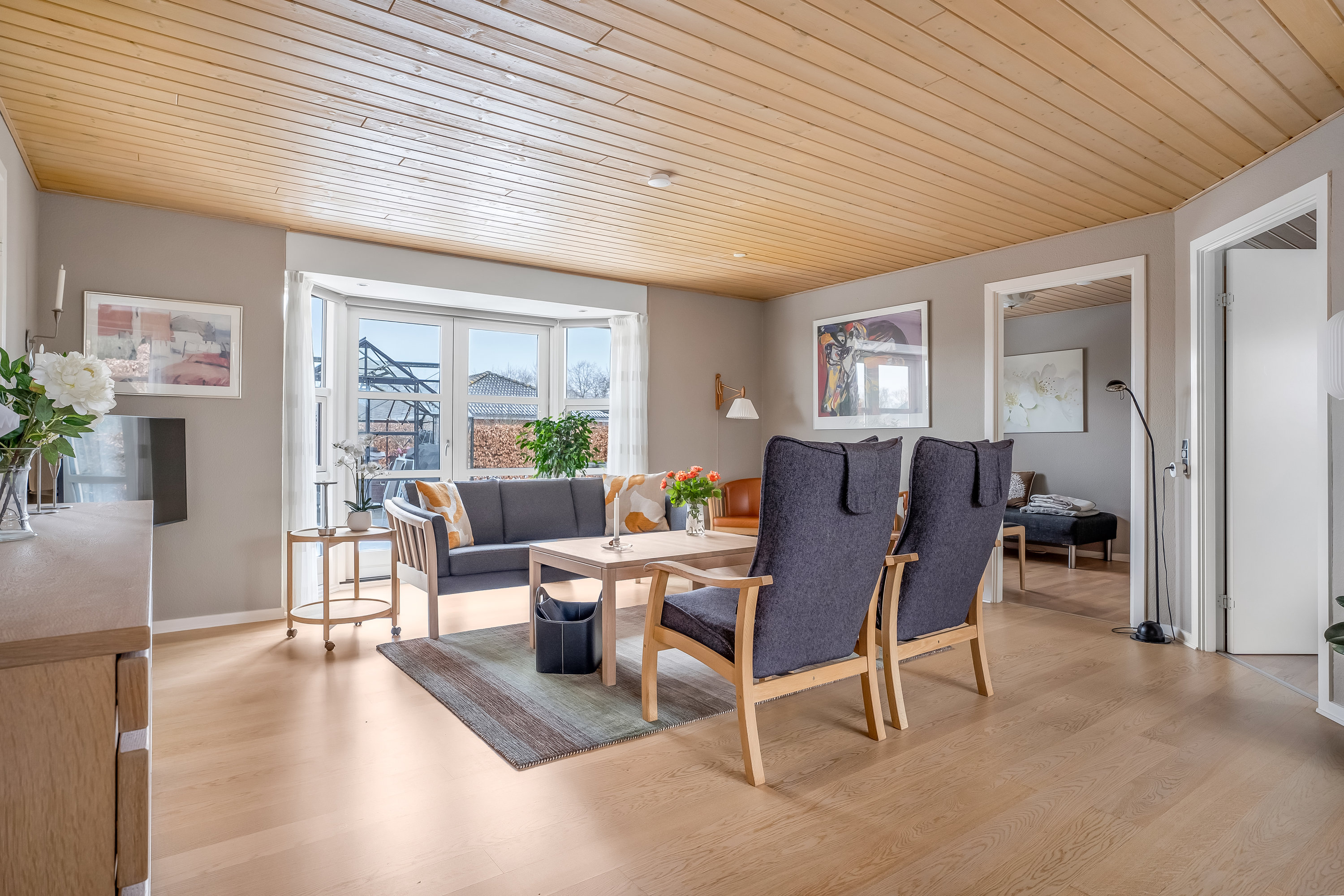 Fremhævet stue billede i fuldskærmstilstand. Billede af Agerhønevej 37, 4930 Maribo