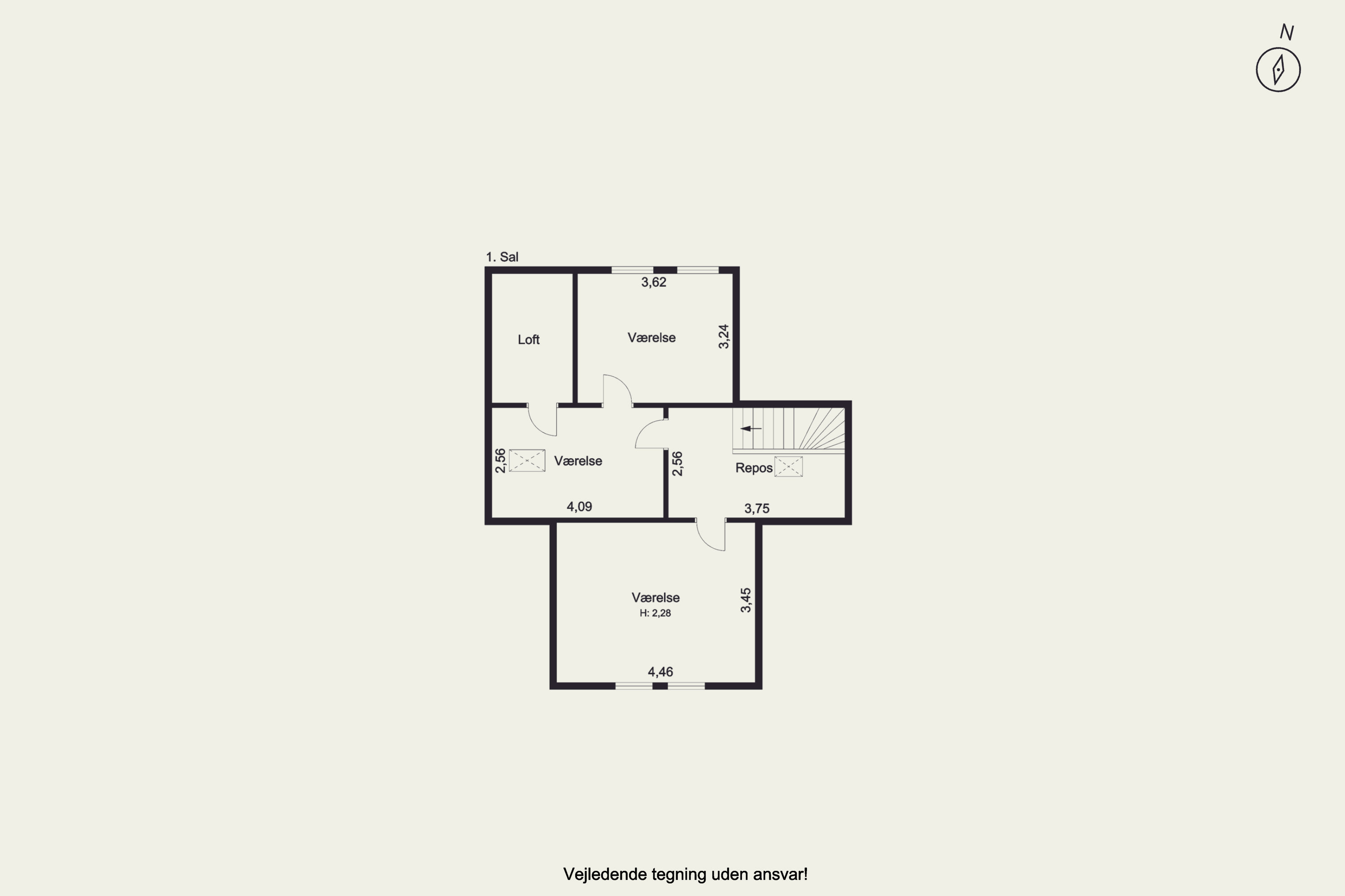 Plantegninger billede af Bystævnet 26, Bederslev, 5450 Otterup