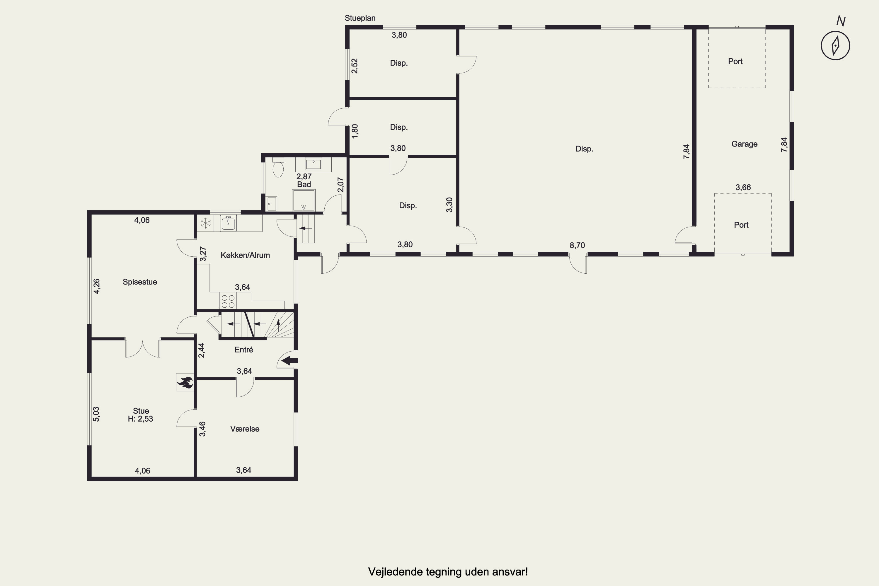 Plantegninger billede af Bystævnet 26, Bederslev, 5450 Otterup