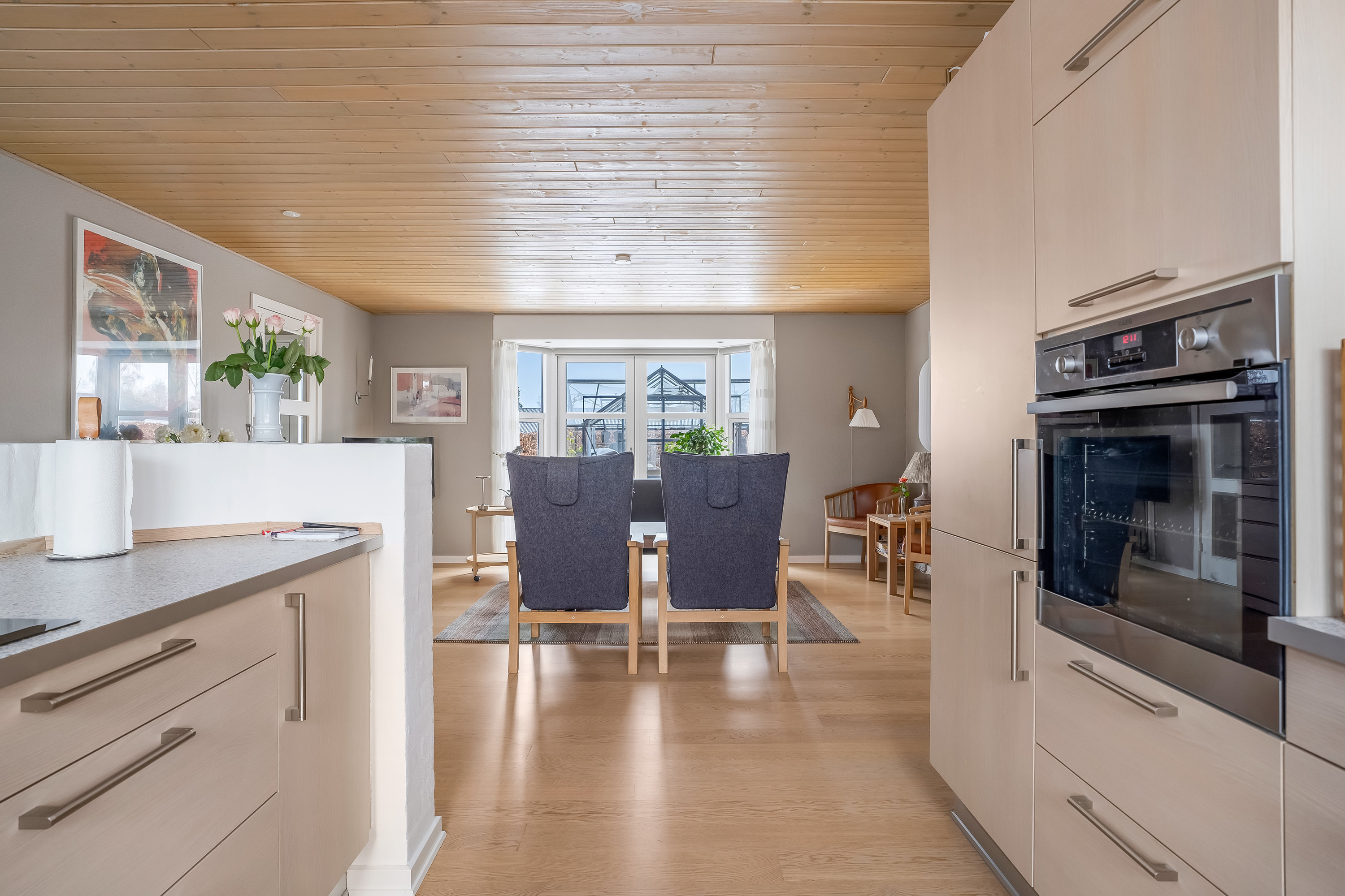 Fremhævet køkken billede i fuldskærmstilstand. Billede af Agerhønevej 37, 4930 Maribo