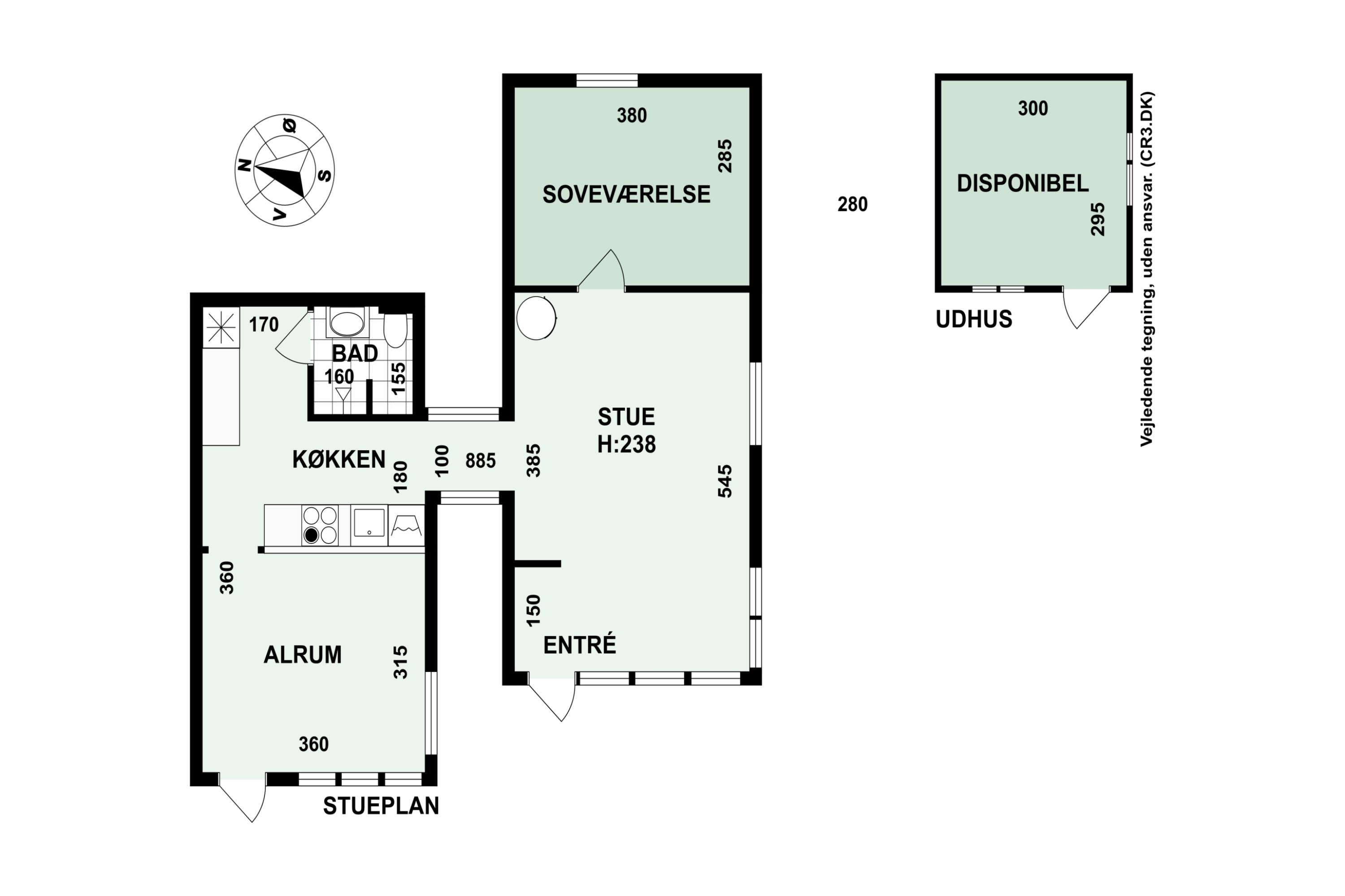 Plantegninger billede af Tranevej 14, 3100 Hornbæk