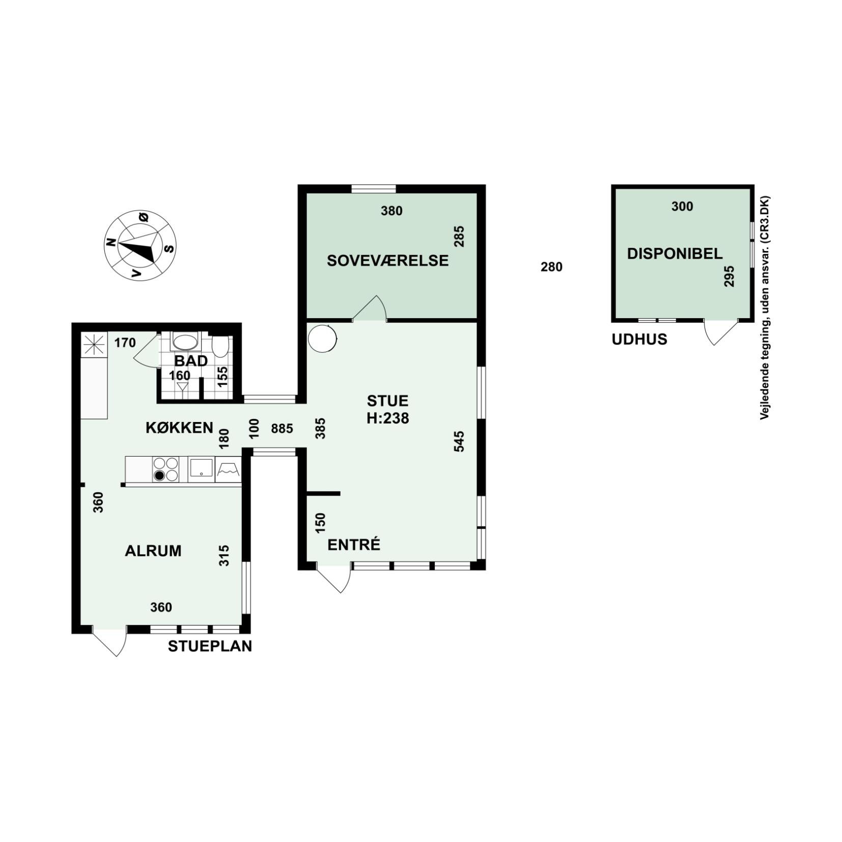 Plantegninger billede af Tranevej 14, 3100 Hornbæk