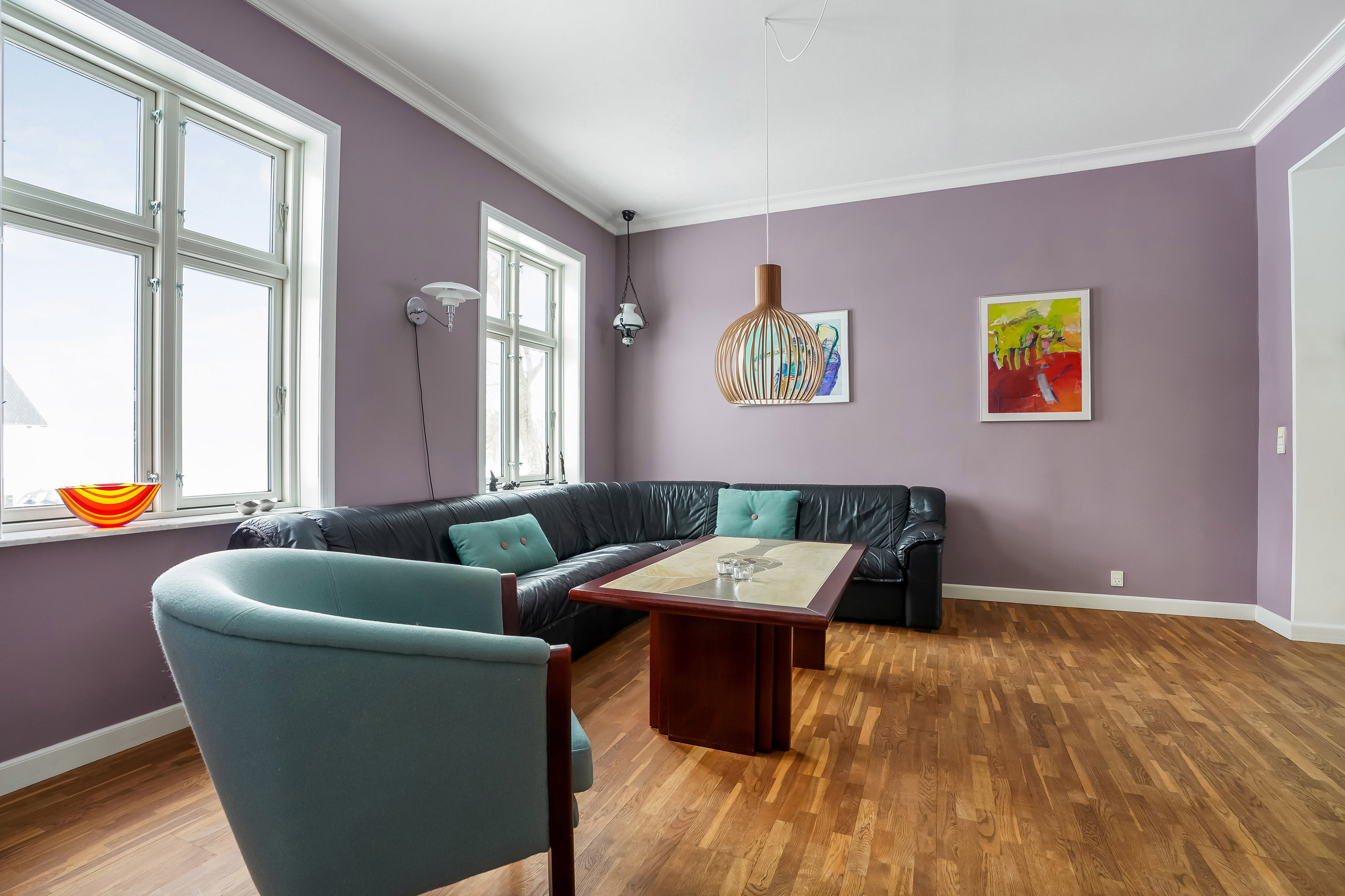 Fremhævet stue billede i fuldskærmstilstand. Billede af Tofthøjvej 41, Tofthøj, 7321 Gadbjerg