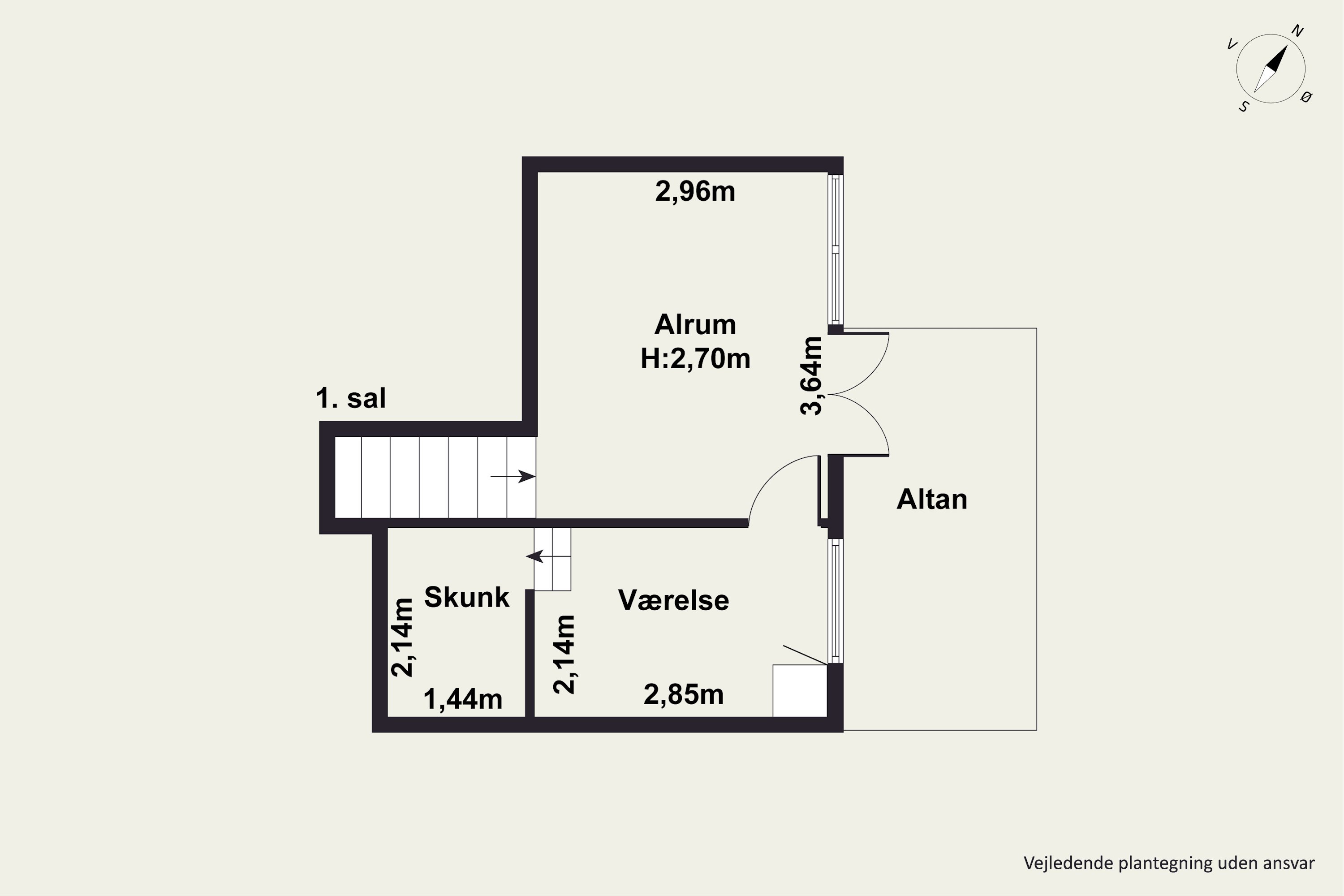 Plantegninger billede af Øerkrogvejen 2, 110., 8400 Ebeltoft